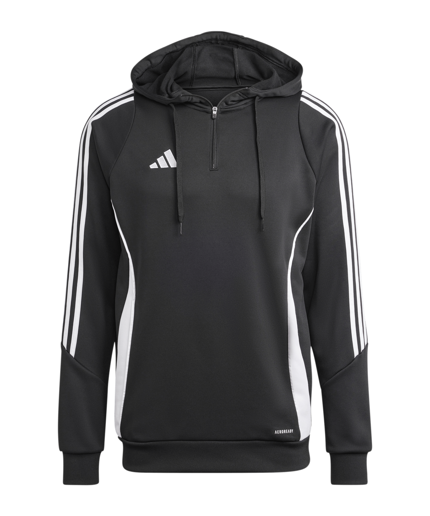 adidas Tiro 24 Hoody Schwarz Weiss - schwarz
