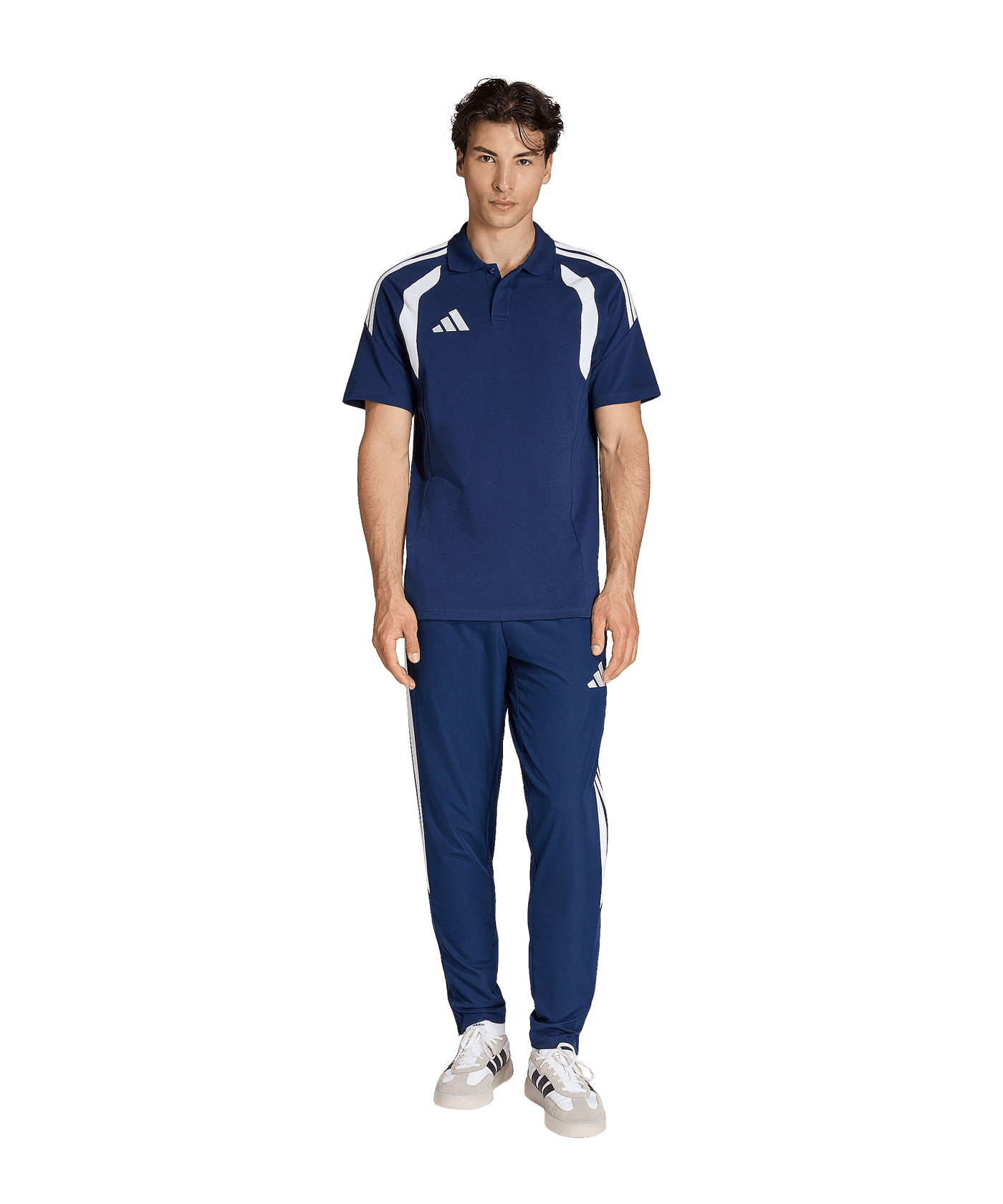 adidas Tiro 26 League Polo Dunkelblau - weiss