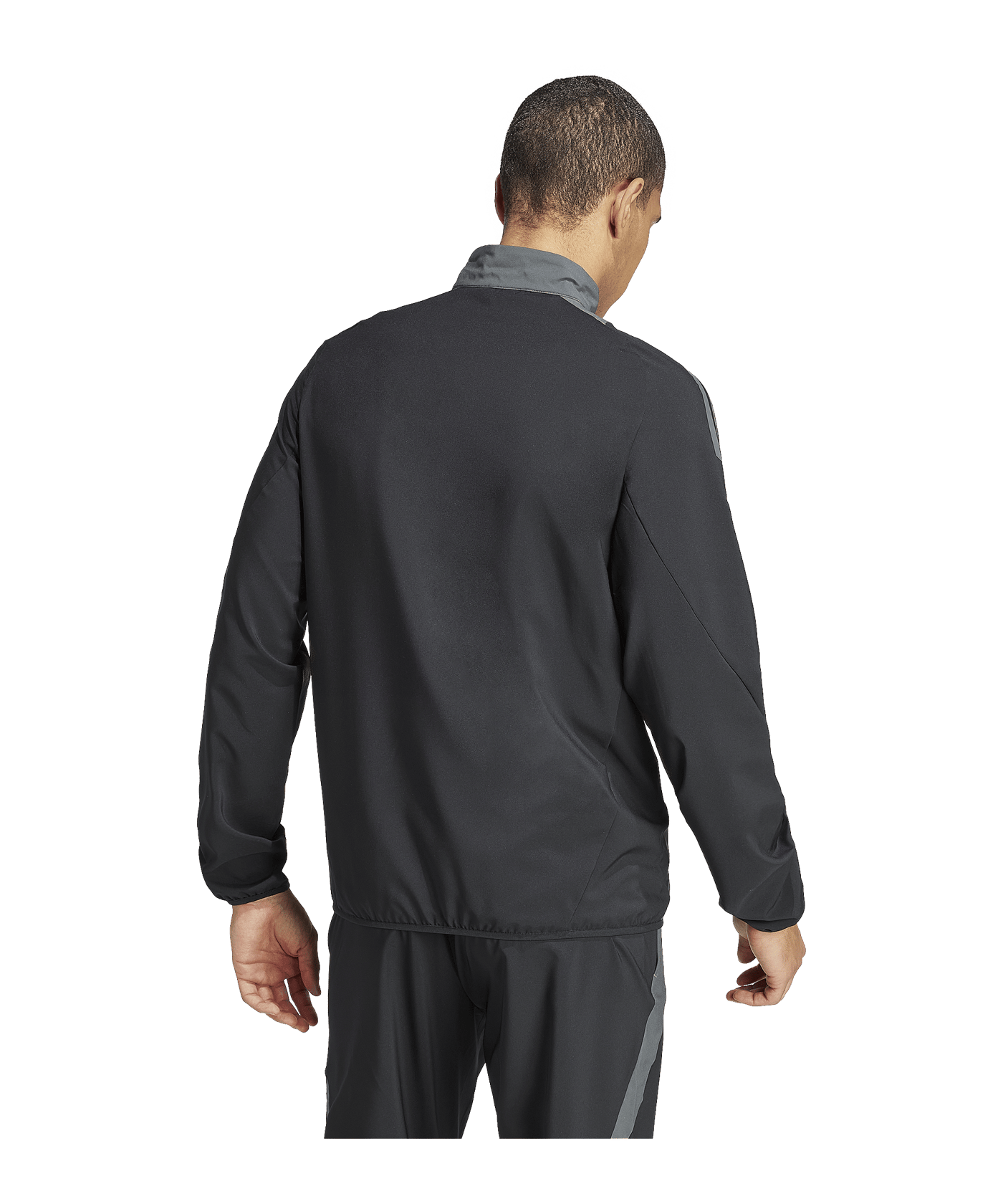 adidas Tiro 24 Competition Präsentationsjacke Schwarz Grau - schwarz