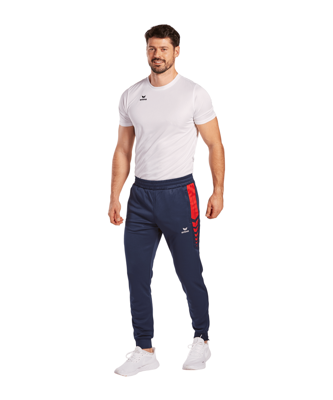 Erima SIX WINGS Trainingshose Blau Rot - blau