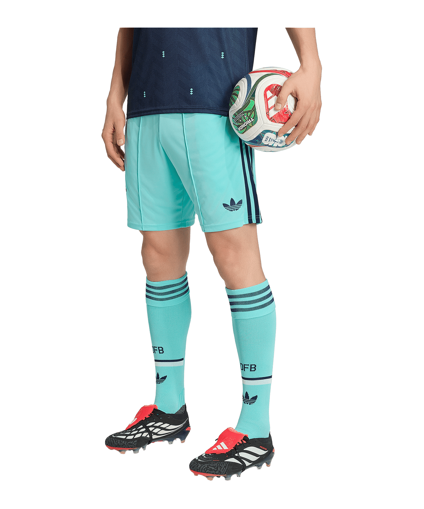 adidas DFB Deutschland Short Away WM 2026 Türkis - tuerkis