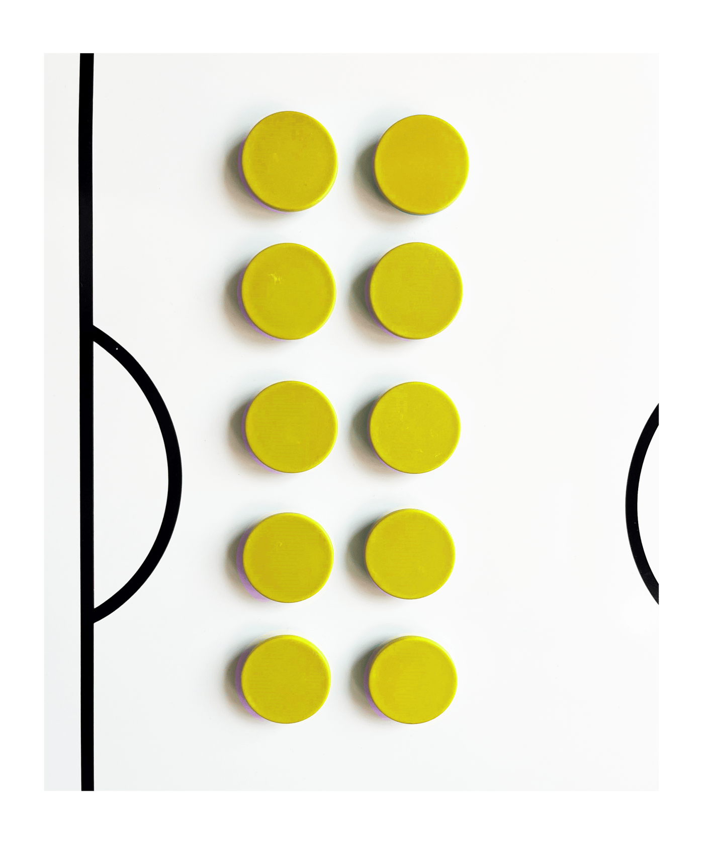 Cawila PRO Rundmagnet 10er Set 30mm Gelb - gelb