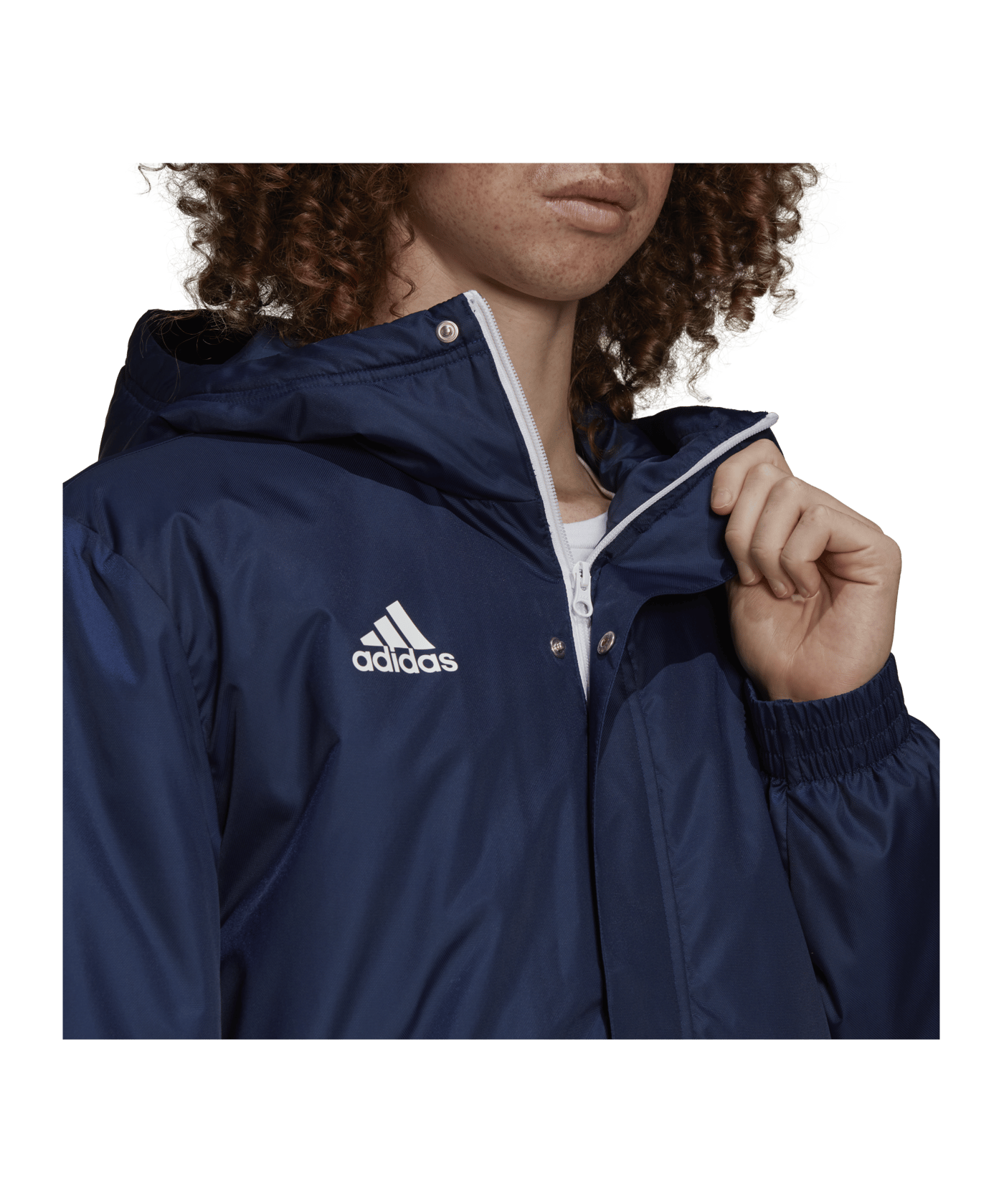 adidas Entrada 22 Stadium Winterjacke - blau