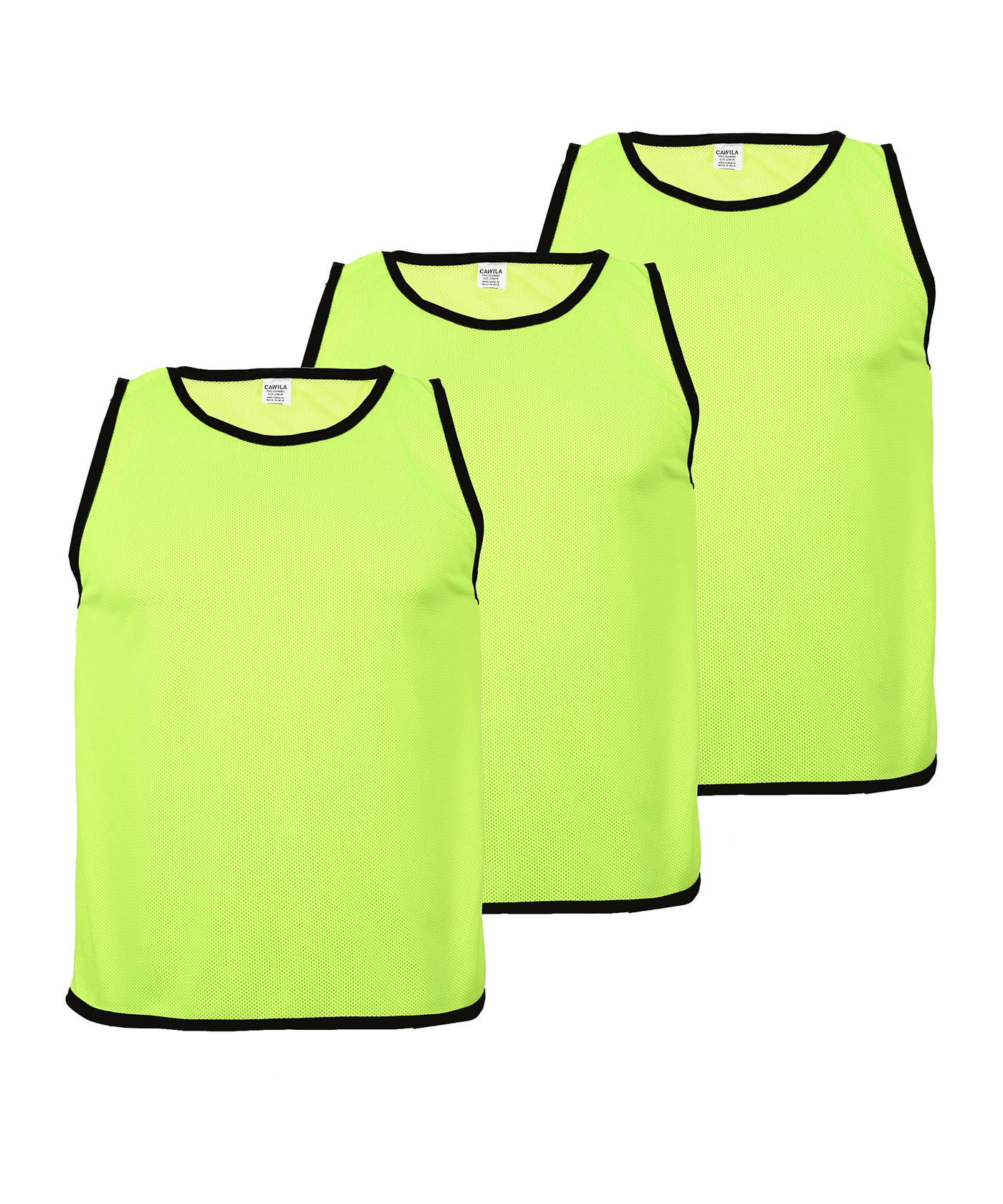 Cawila 3er Set Kids Trainingsleibchen ACADEMY Gelb | | Kennzeichnungshemden | Fußball Leibchen - gelb