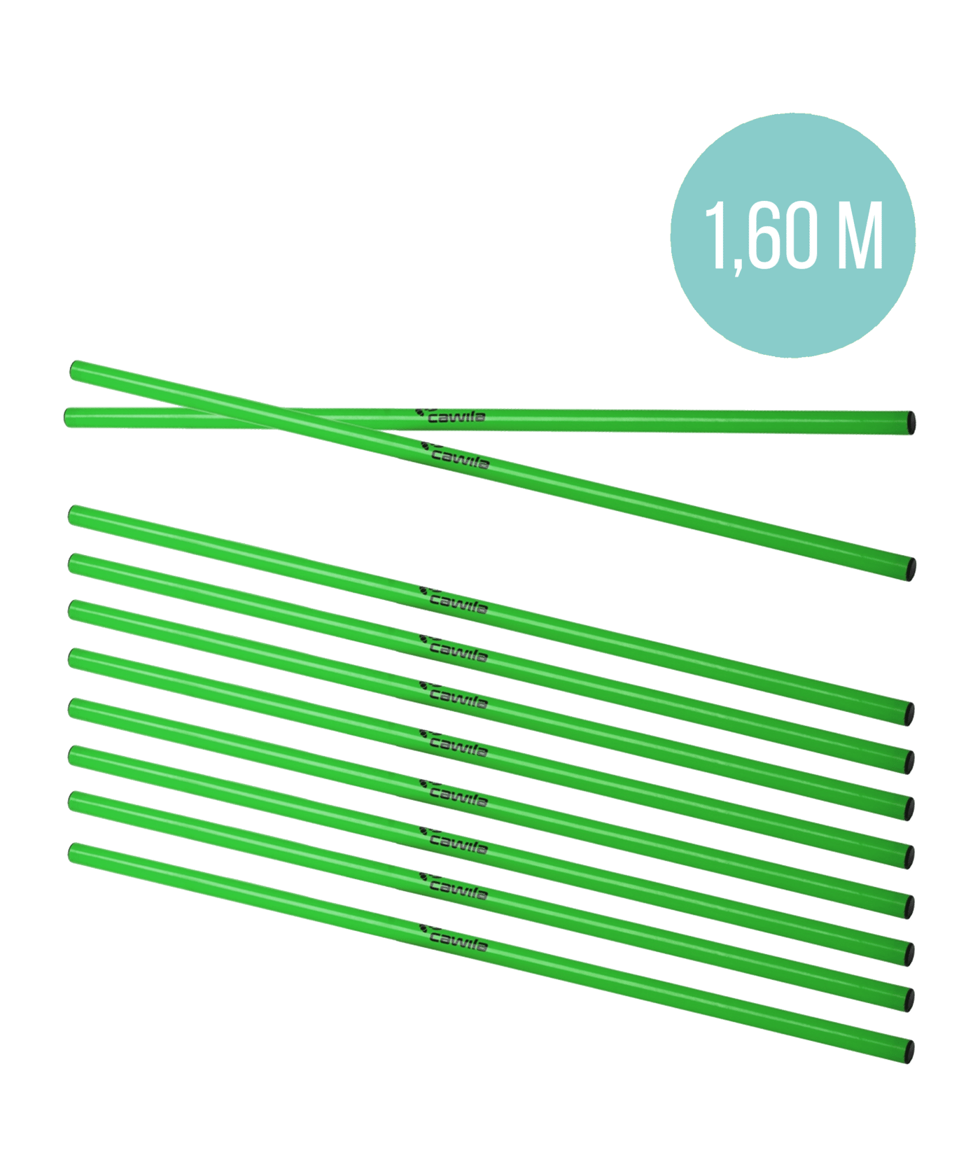 Cawila Trainingsstange L | 1,60m | Ø 25mm | Grün - gruen
