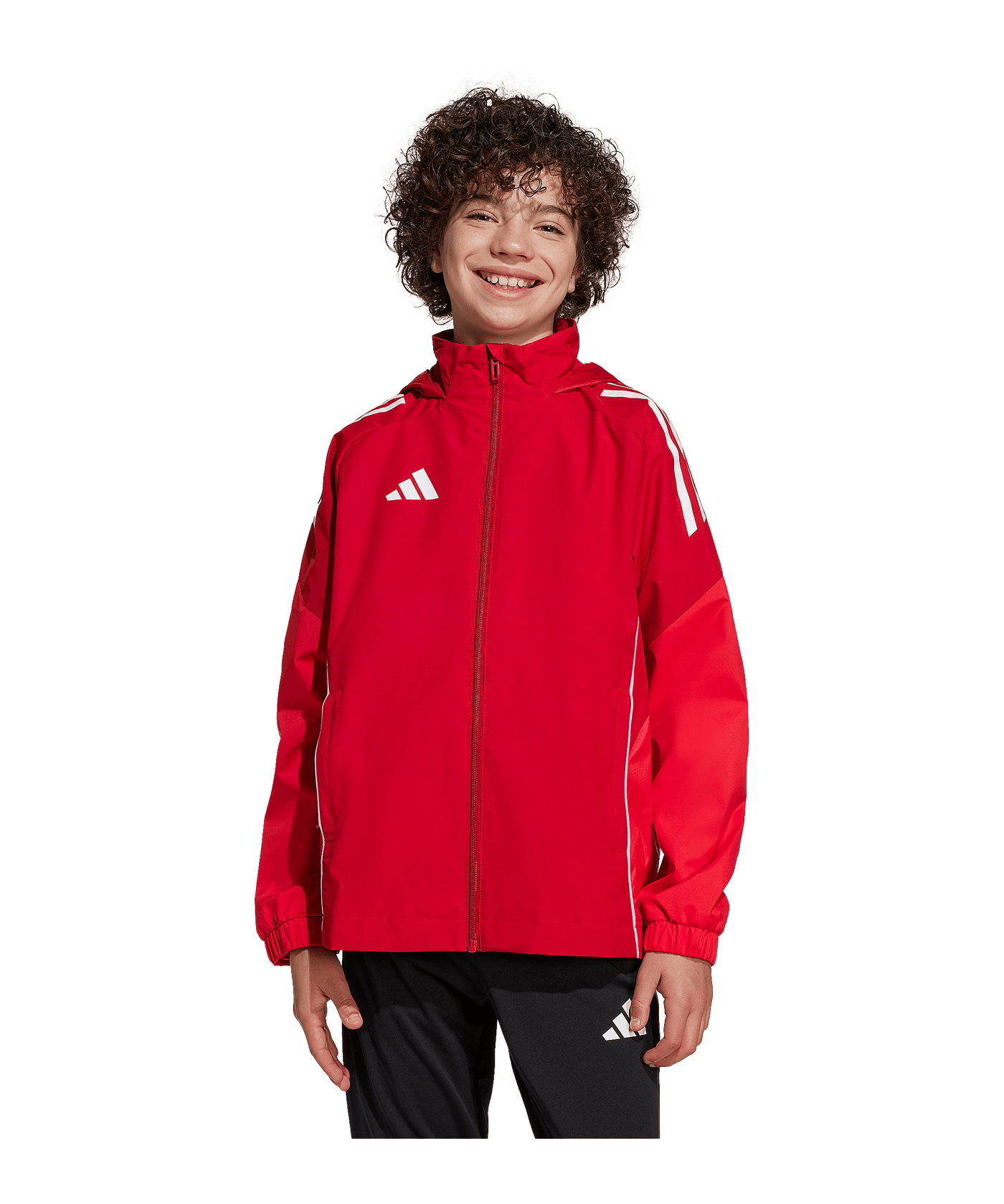 adidas Tiro 25 Competition Regenjacke Kids Rot | - rot