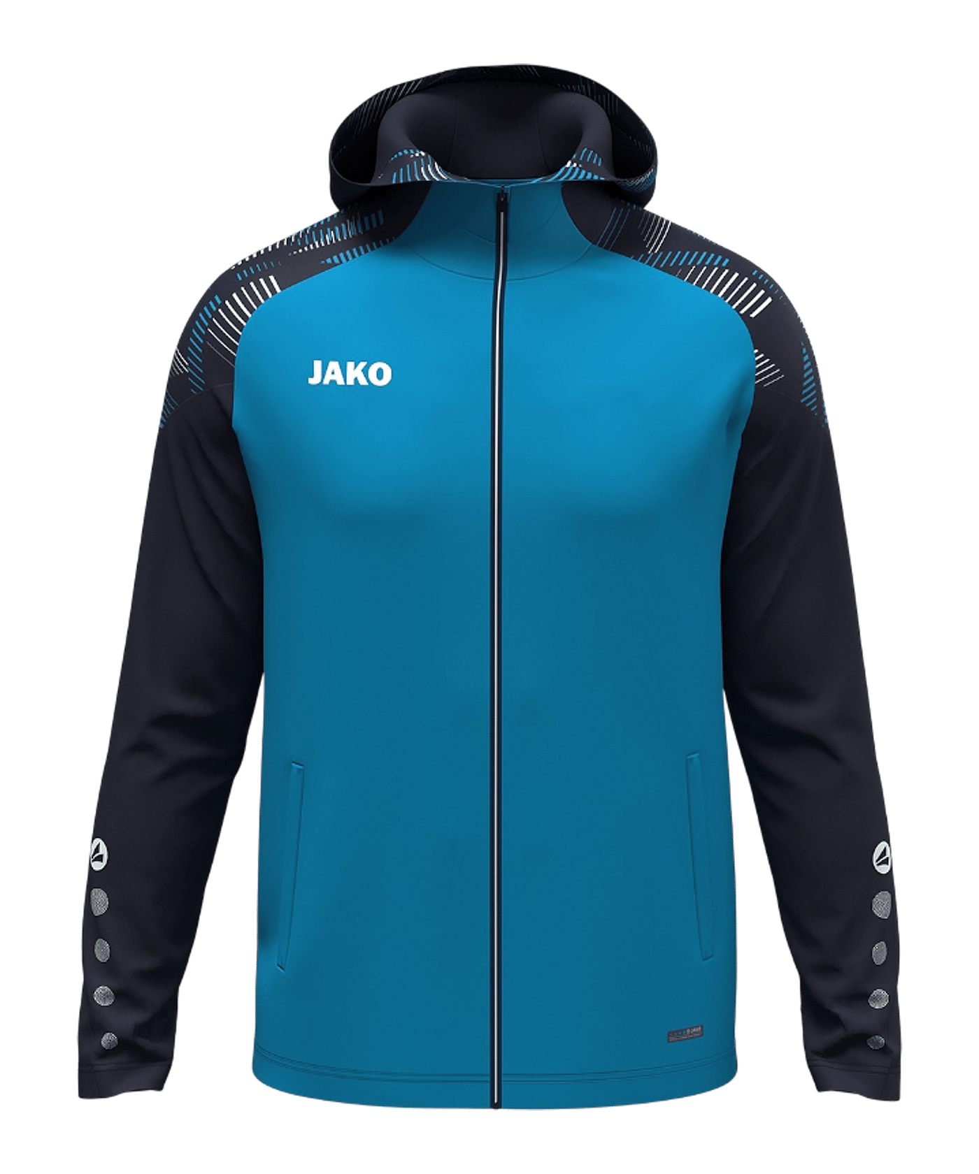 JAKO Sonic Kapuzenjacke Kids Blau F276 - blau