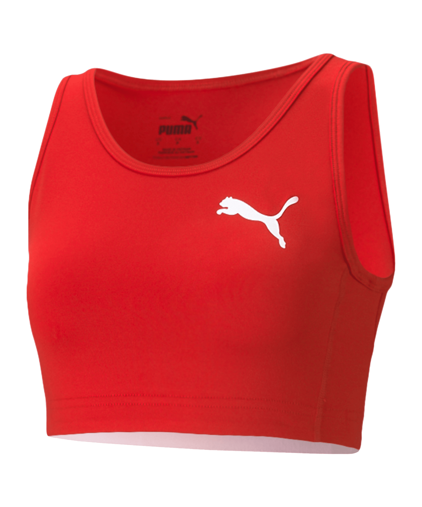 PUMA Cross the Line Crop Top Training Damen F05 - rot