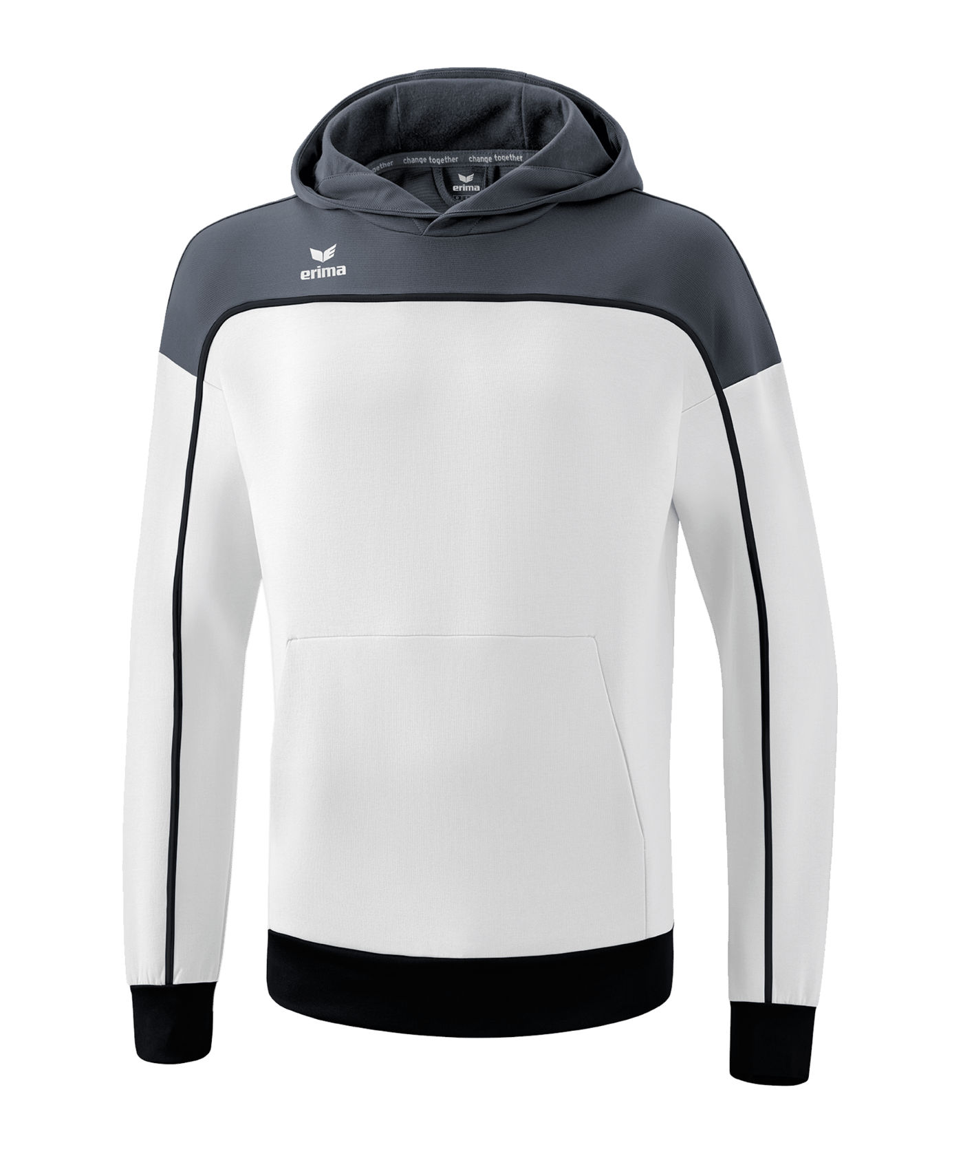 Erima Change by Hoody Kids Weiss Grau - weiss