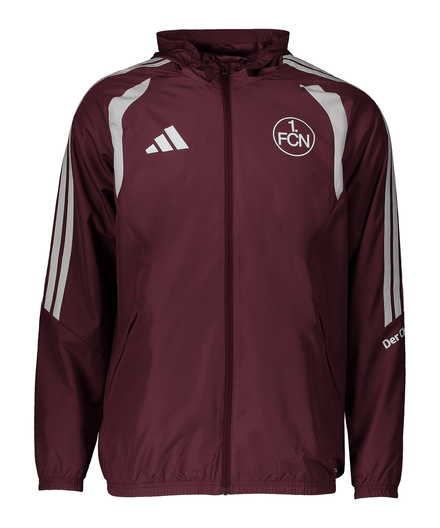 adidas 1. FC Nürnberg Allwetter Jacke 2026/2027 Rot - rot