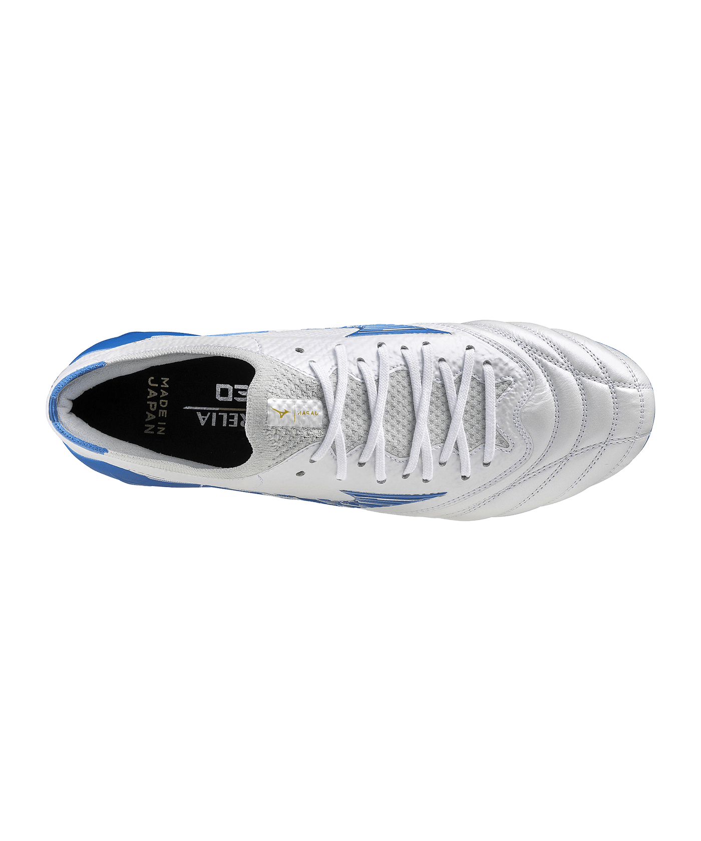 Mizuno Morelia Neo IV Beta Made in Japan FG Mugen Weiss Blau F25 - weiss