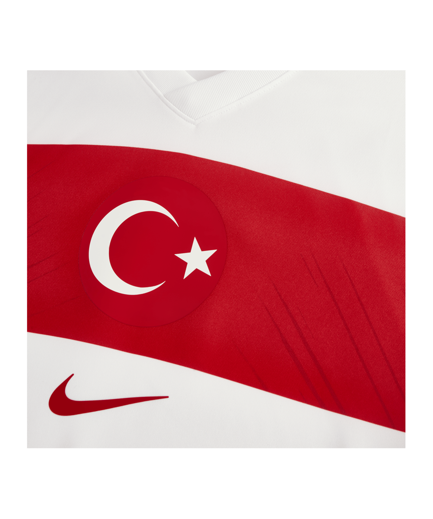 Nike Türkei Fan Trikot Home EM 2024 Weiss F100 - weiss