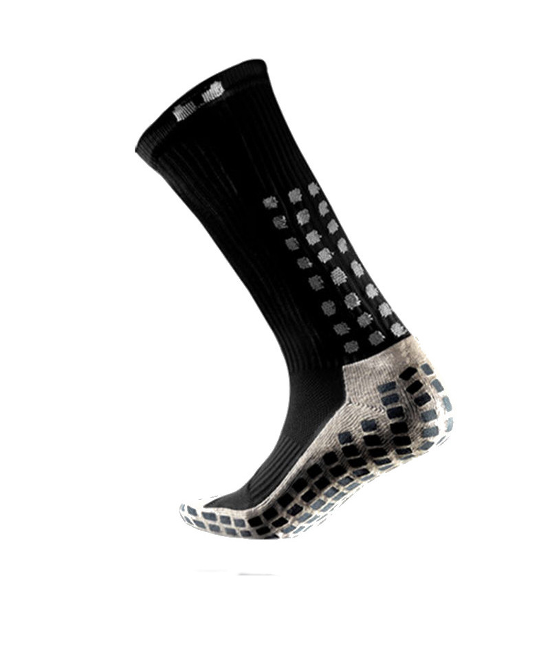 TruSox Mid Calf Cushion Socken Schwarz Weiss - schwarz