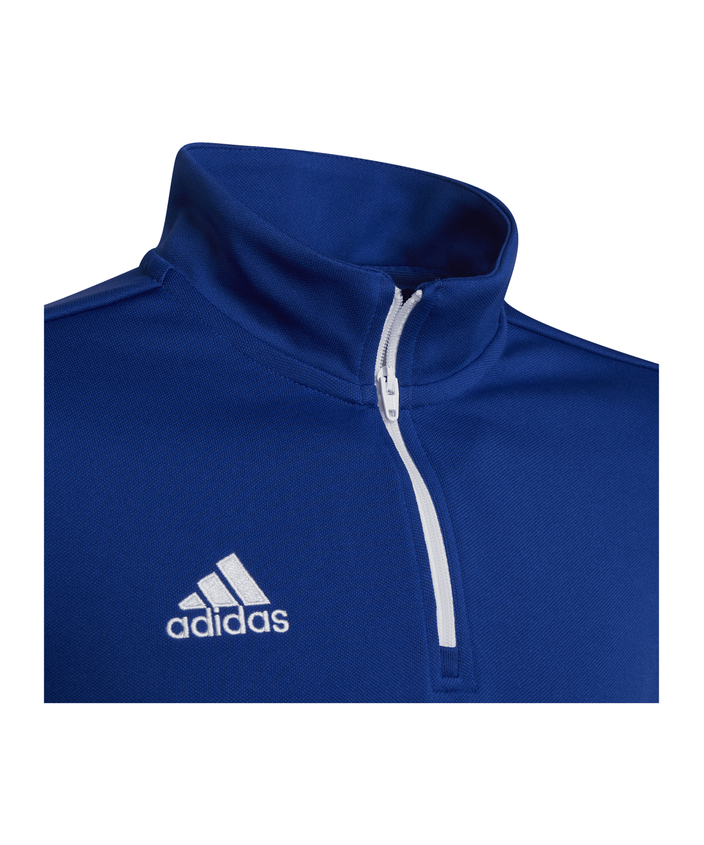 adidas Entrada 22 HalfZip Sweatshirt | Blau Weiss - blau