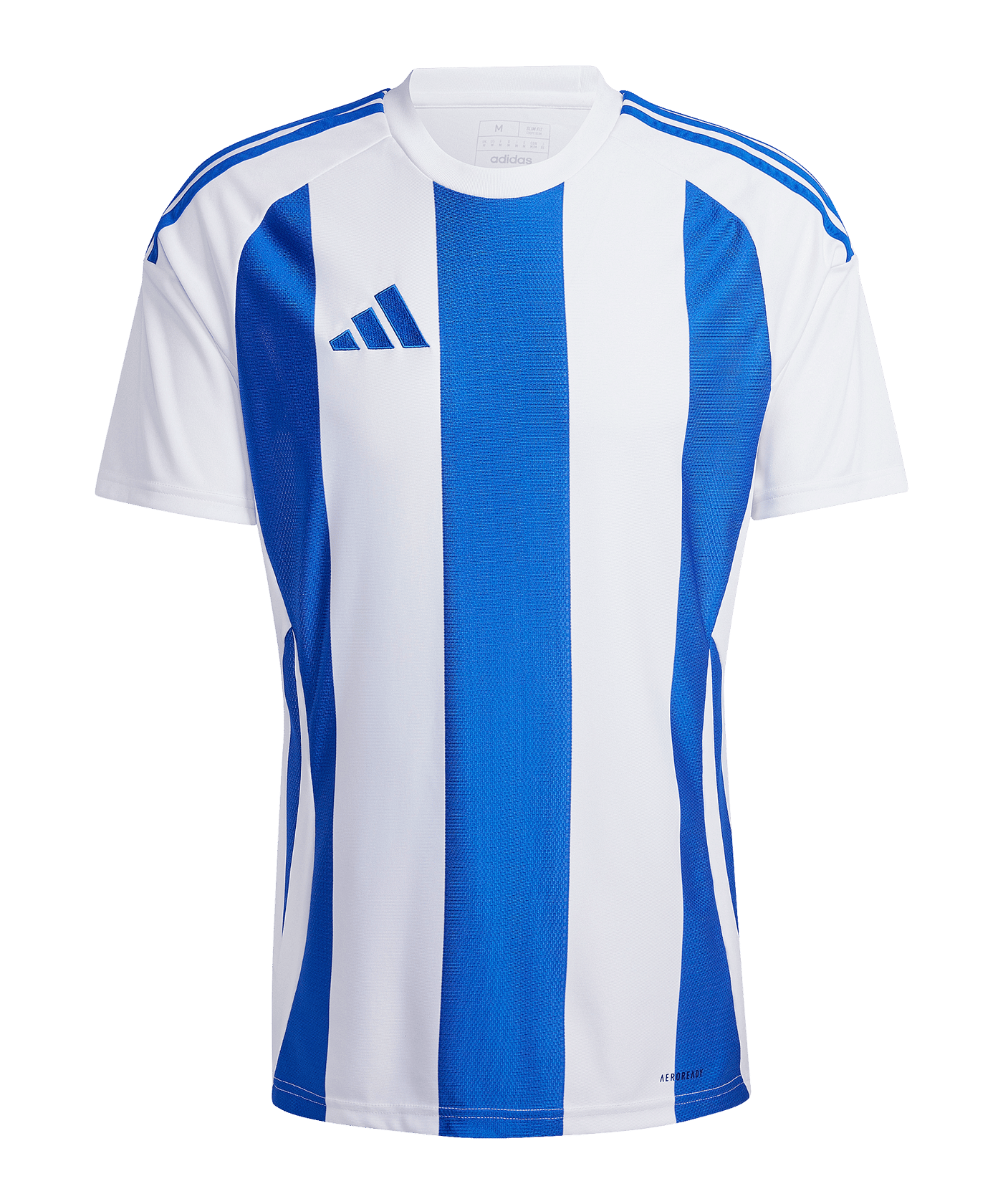 adidas Striped 24 Trikot Weiss Blau - weiss