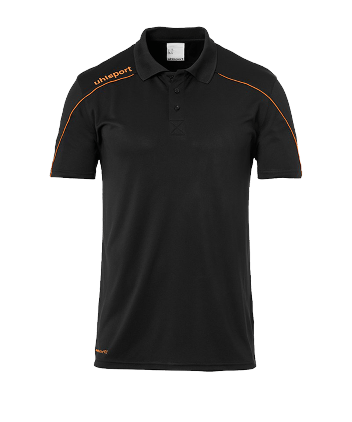 Uhlsport Stream 22 Poloshirt Schwarz Orange F22 - schwarz