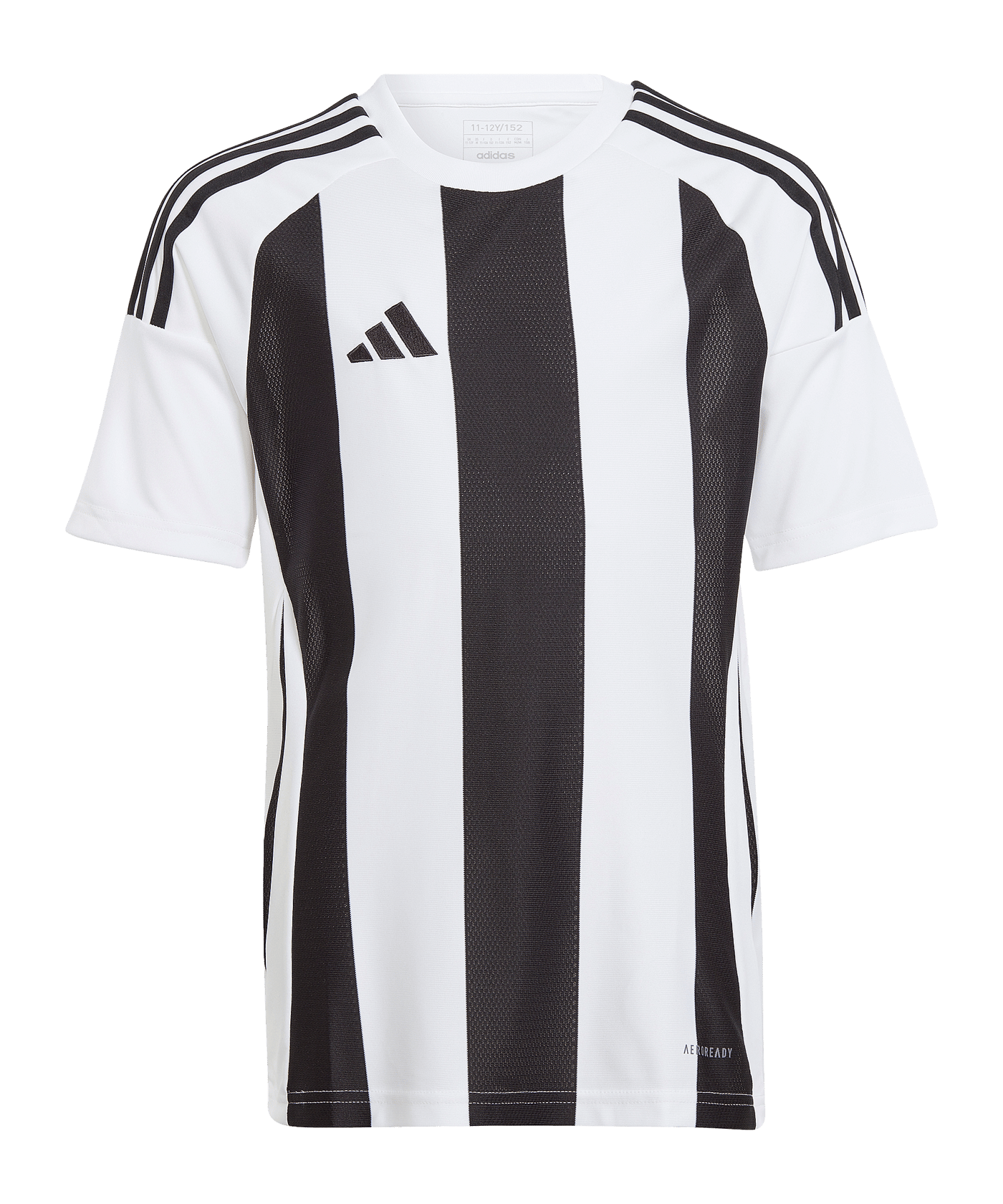 adidas Striped 24 Trikot Kids Weiss Schwarz - weiss