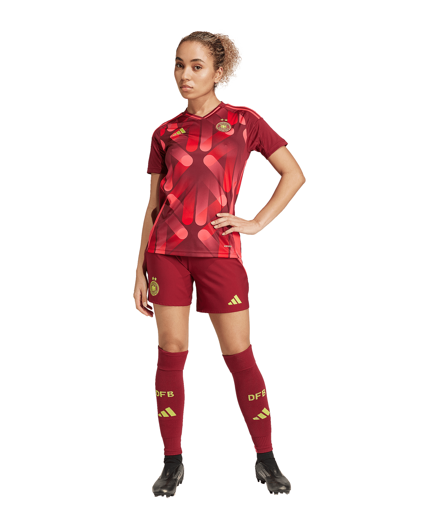 adidas Deutschland Trikot Away EM 2025 Damen Rot - rot