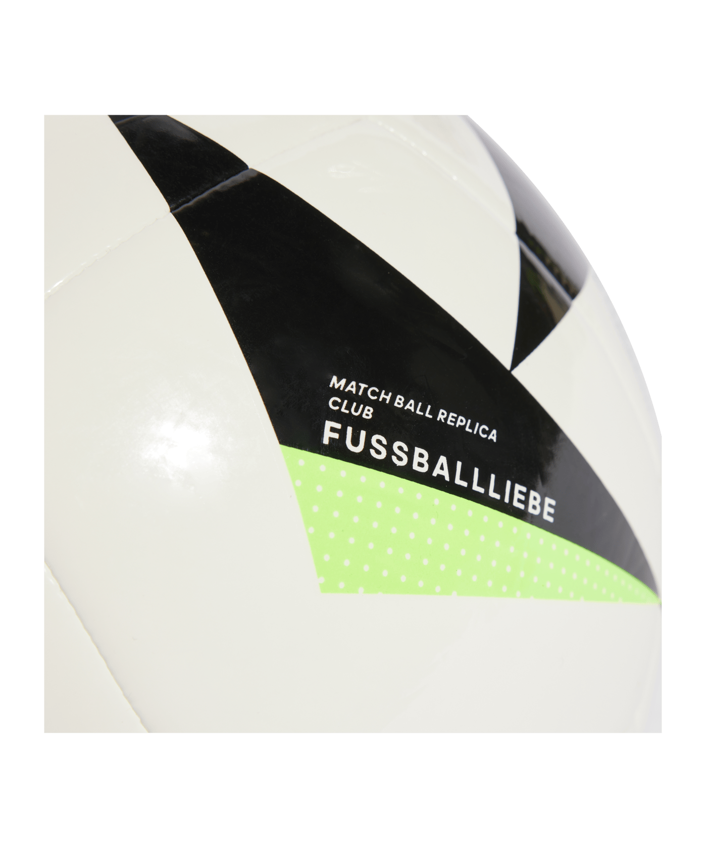 adidas Fussballliebe Club Trainingsball EM 2024 Weiss Schwarz Grün - weiss