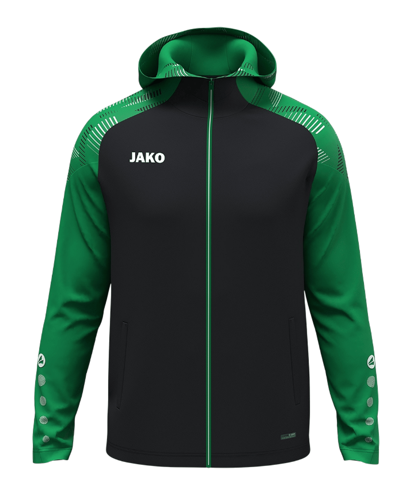 JAKO Sonic Kapuzenjacke Kids Schwarz F827 - schwarz
