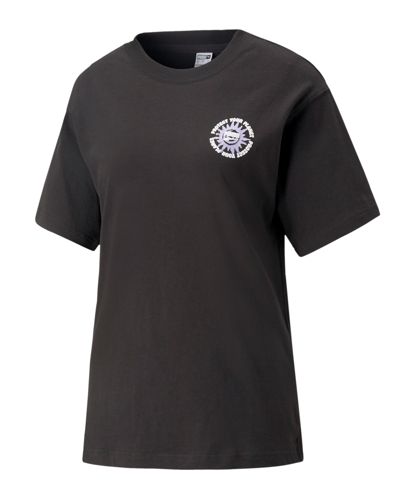 PUMA DOWNTOWN Relaxed Graphic T-Shirt Damen F01 - schwarz