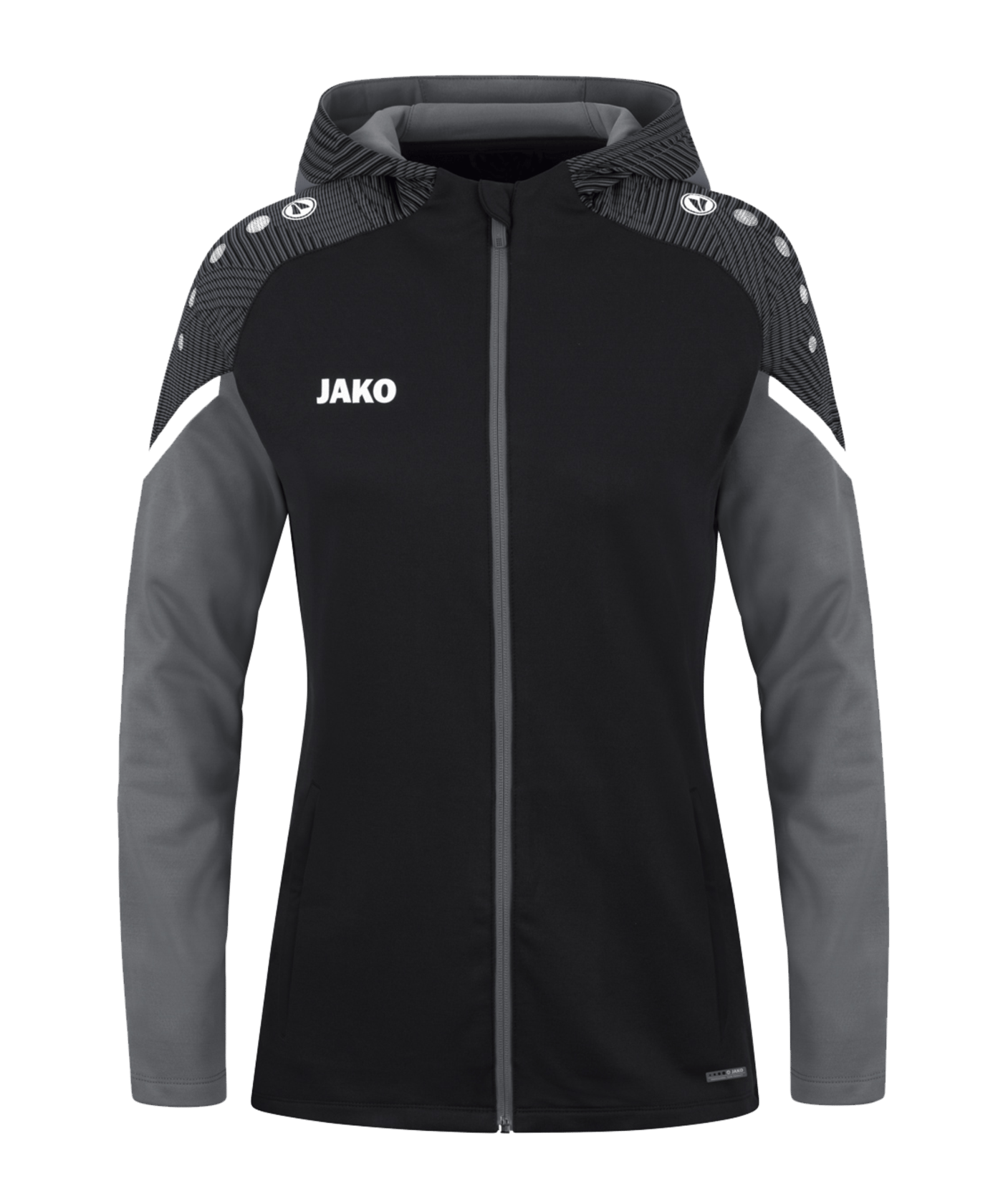 JAKO Performance Kapuzenjacke Damen Schwarz F804 - schwarz