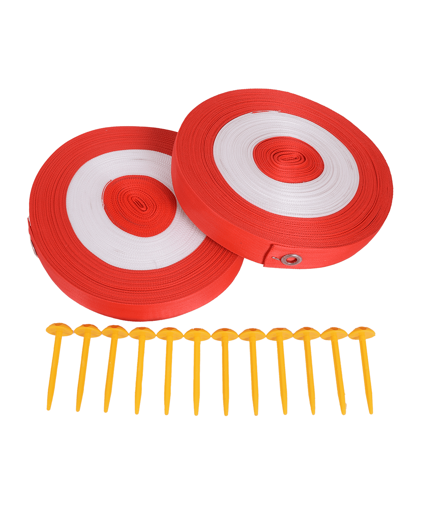 Cawila ACADEMY Spielfeldmarkierung 25x20m | | Rot-Weiss | FUNINO Markierungsgurte - rot