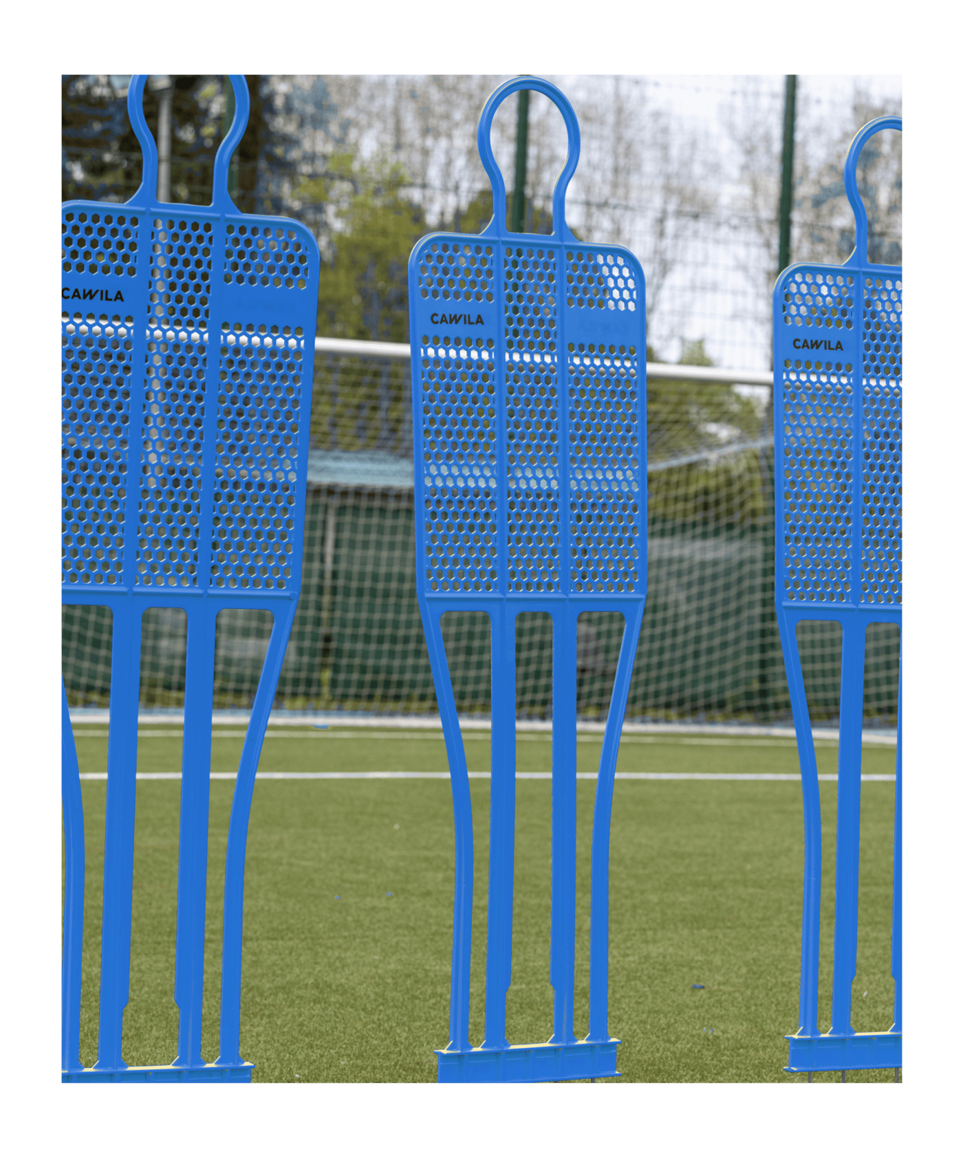 Cawila Trainingsdummy LIGA 180cm Blau | | Freistoßdummy aus sehr robustem Kunststoff - blau