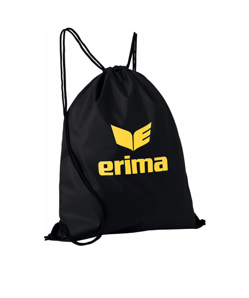 Erima Turnbeutel Club 5 Schwarz Gelb - schwarz