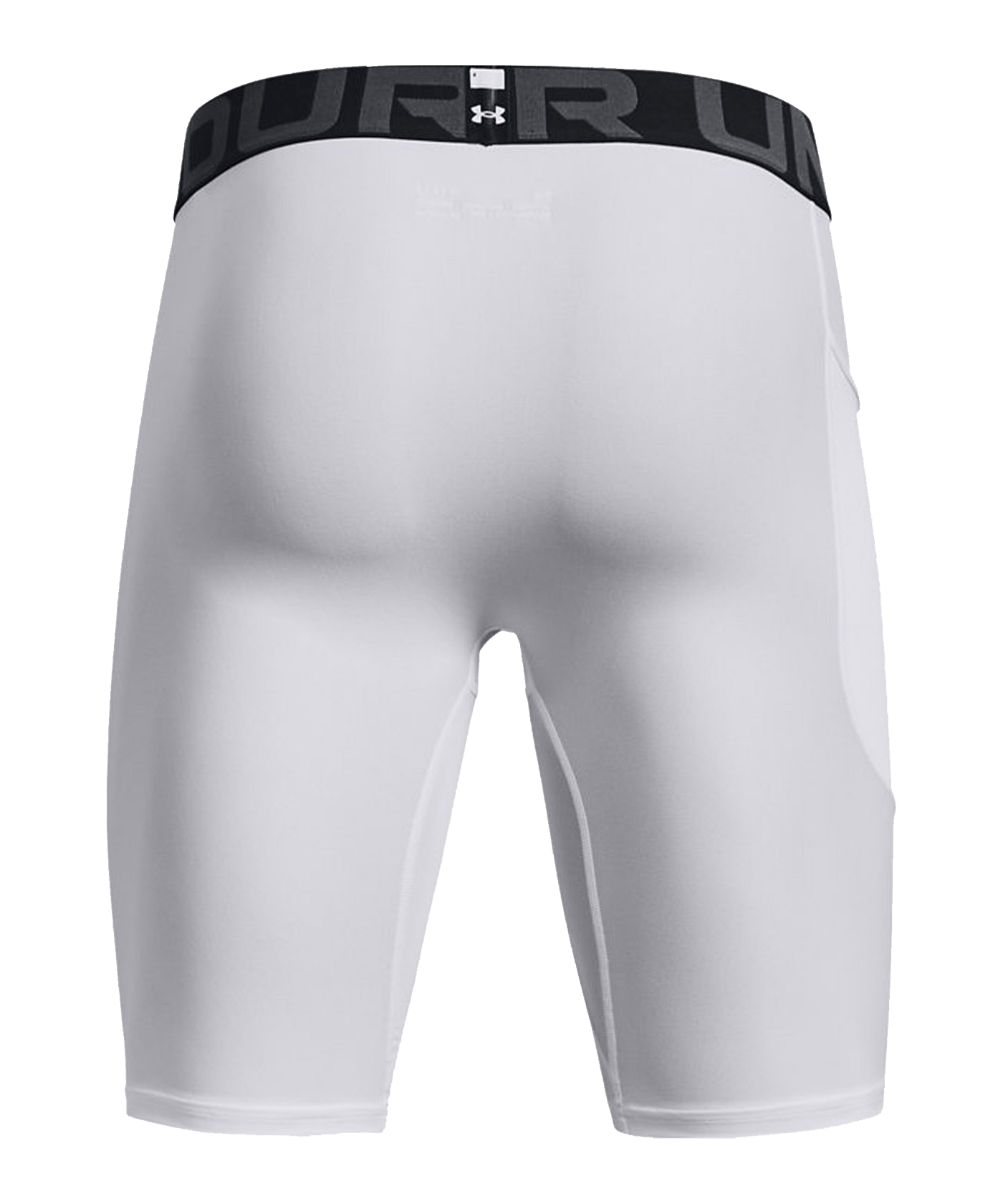 Under Armour HeatGear Long Short Weiss F100 - weiss