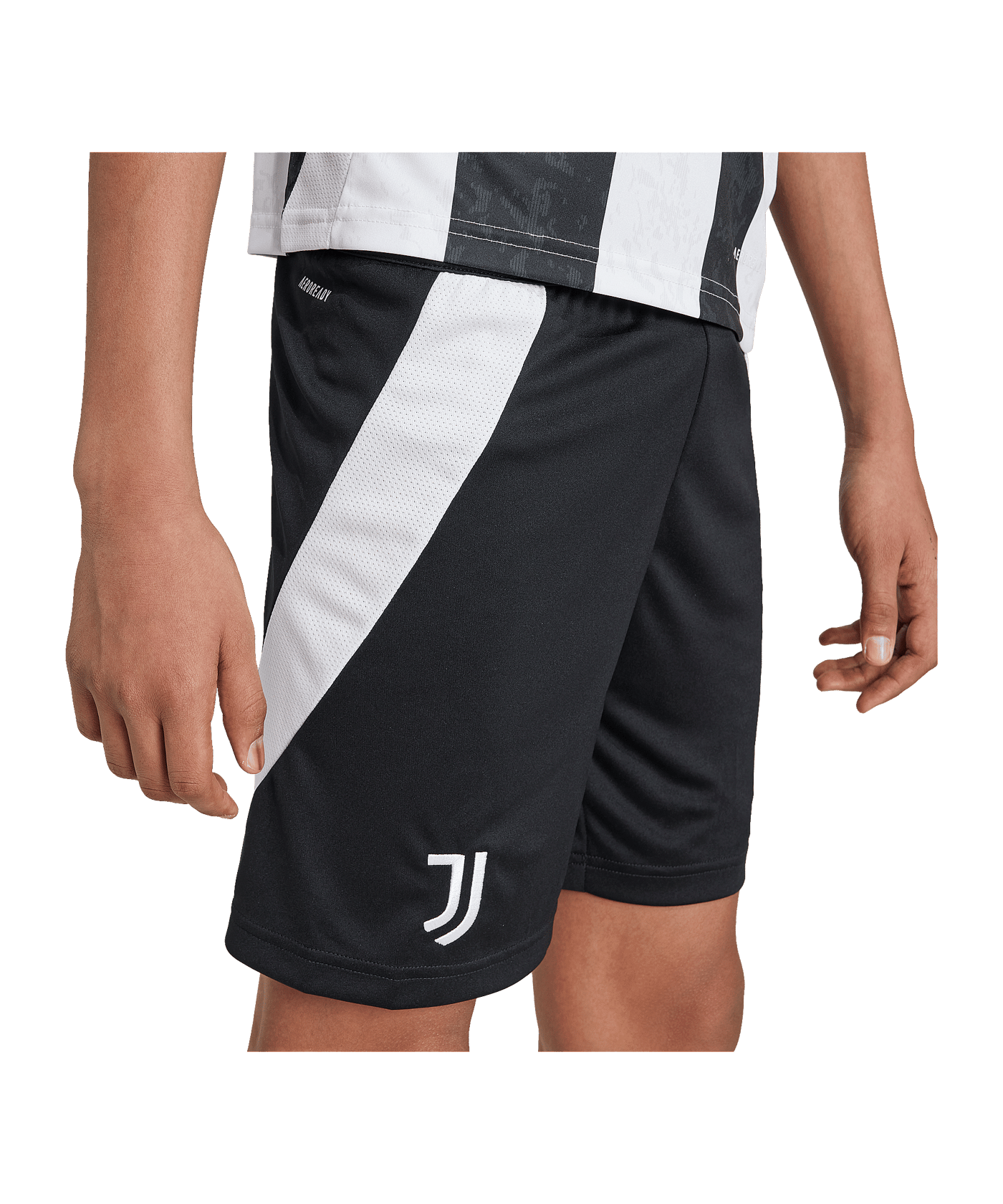 adidas Juventus Turin Short Home 2024/2025 Kids Schwarz - schwarz