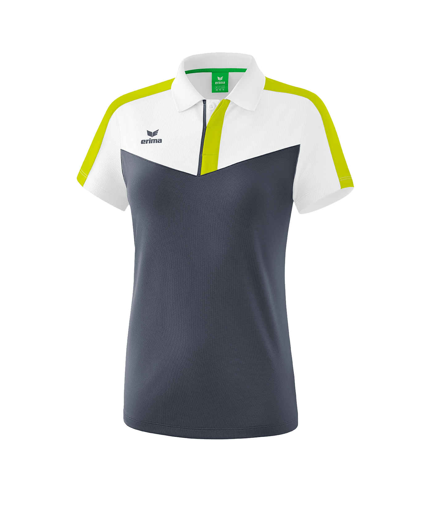 Erima Squad Poloshirt Damen | Weiss Grau - weiss