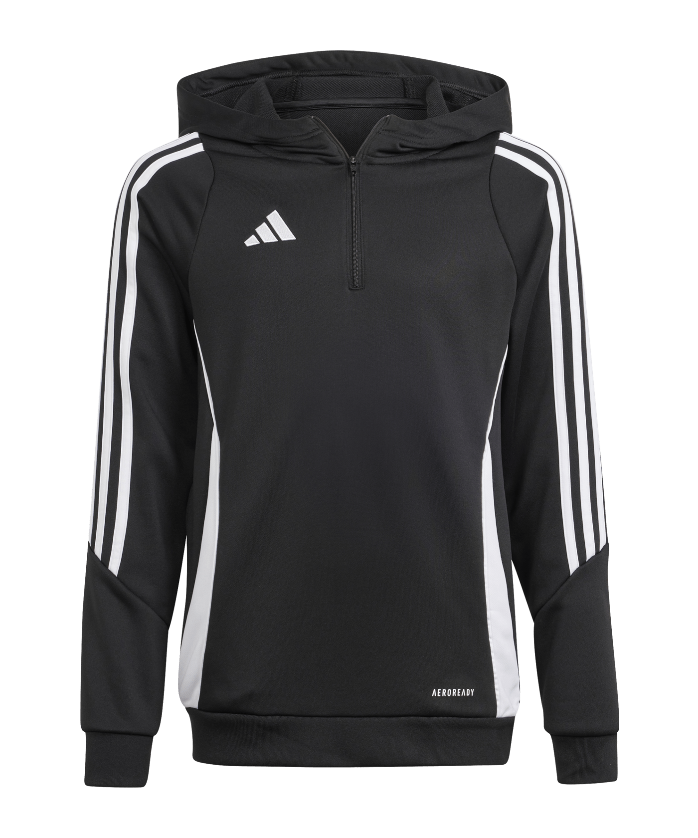 adidas Tiro 24 Hoody Kids Schwarz Weiss - schwarz