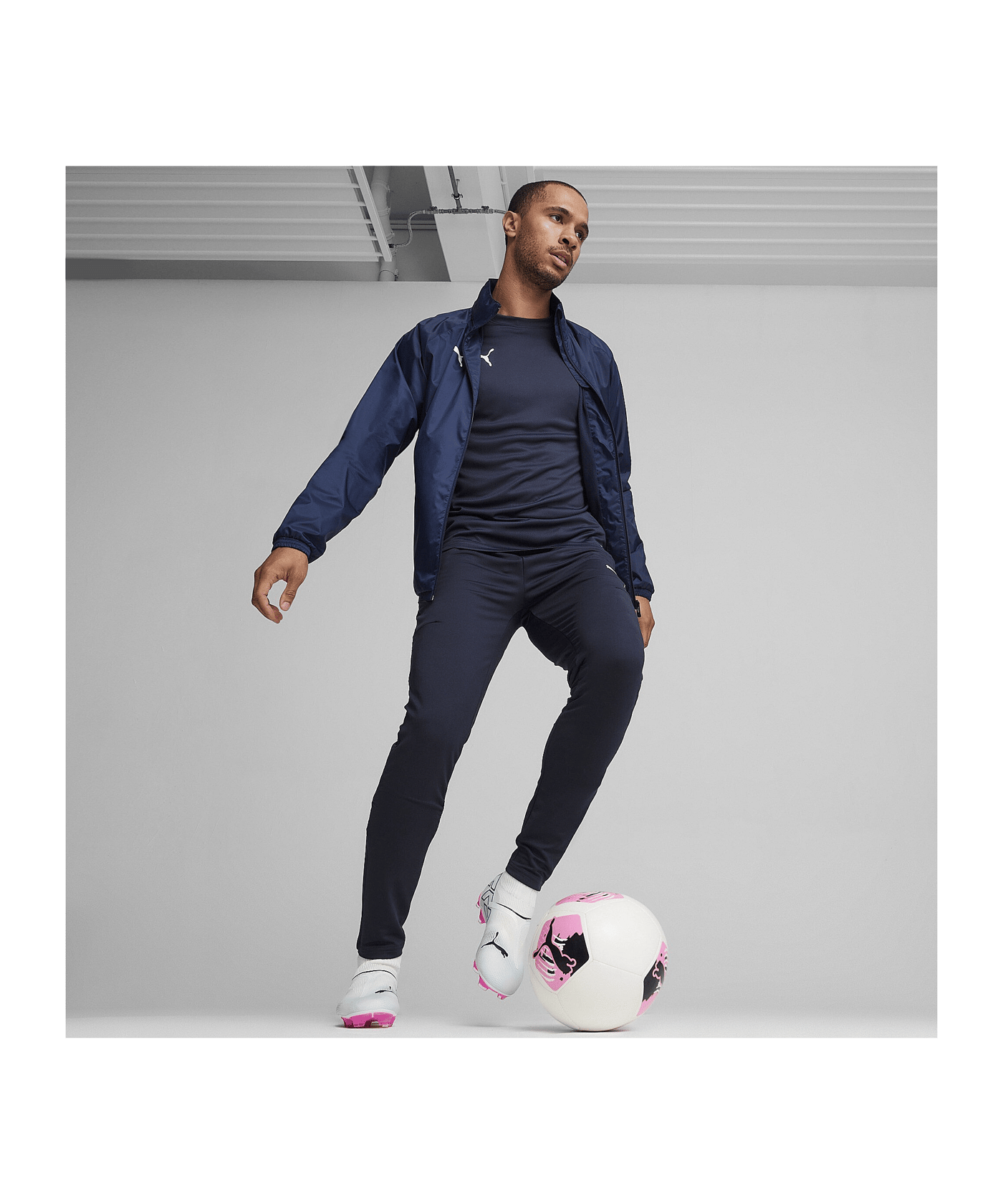 PUMA teamGOAL Allwetterjacke Blau Weiss F06 - blau