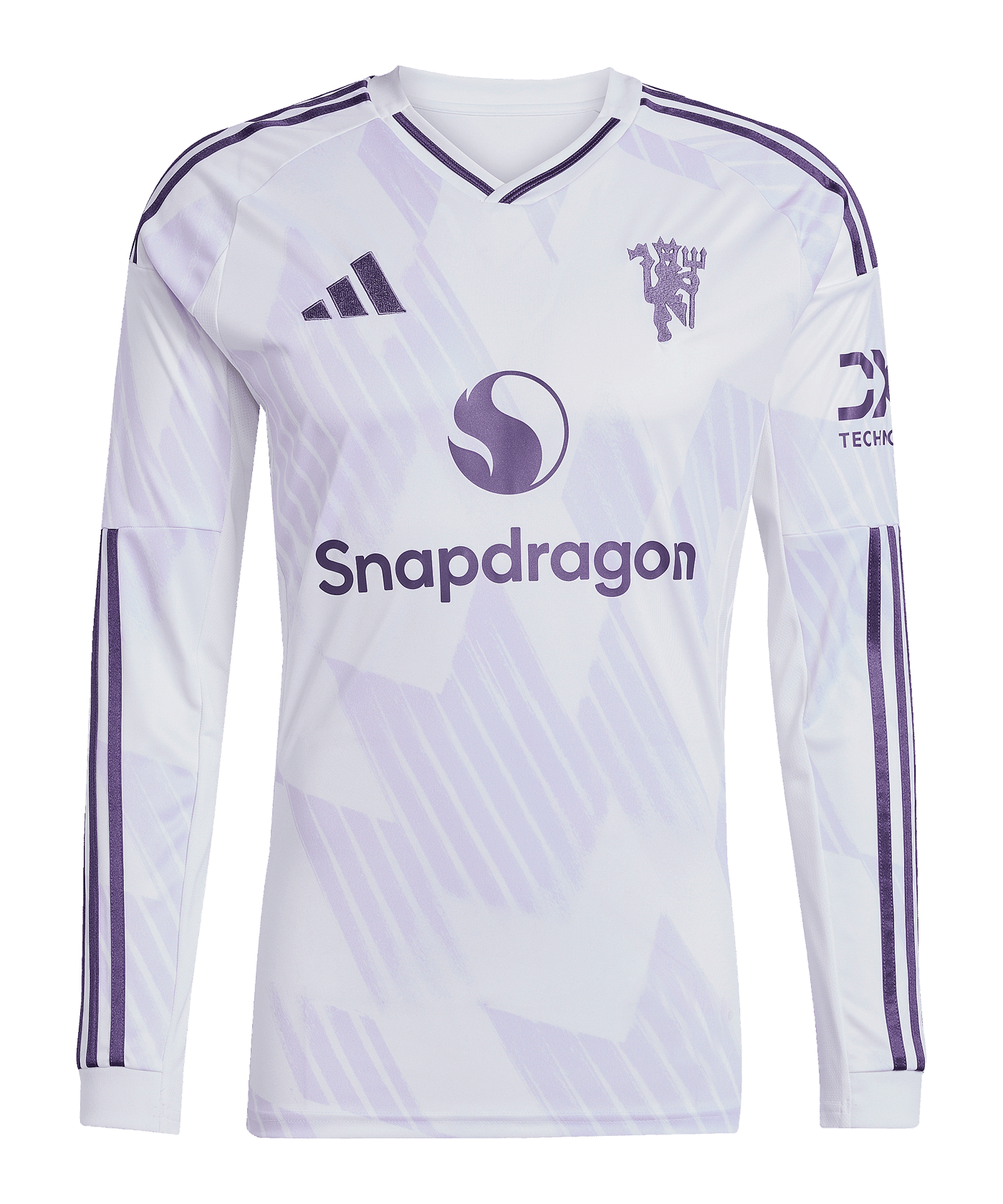 adidas Manchester United Longsleeve Trikot Away 2025/2026 Weiß - weiss