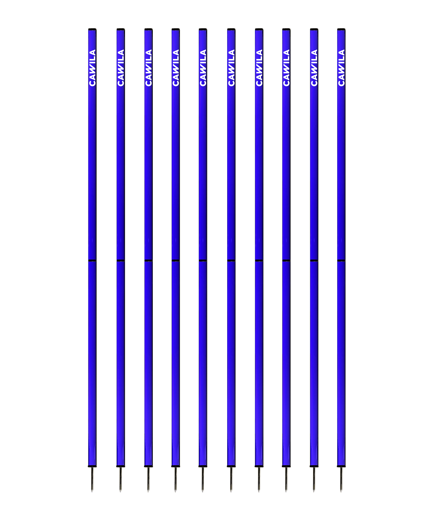 Cawila Academy Slalomstangen 10er Set (33mmx170cm) Blau - blau