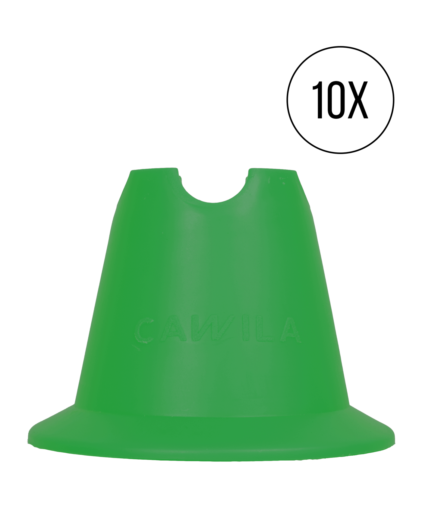 Cawila Mini-Pylone | Trainingskegel | Minihürden | | 10er Set | Grün - gruen