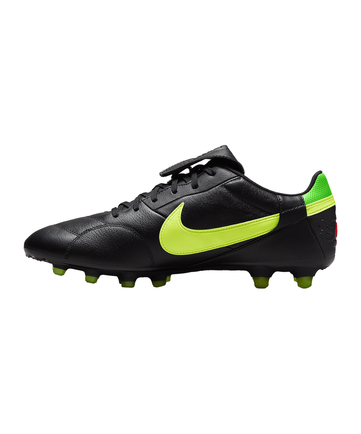 Nike X 11teamsports Premier III Leather FG Schwarz Gelb Grün F008 - grau