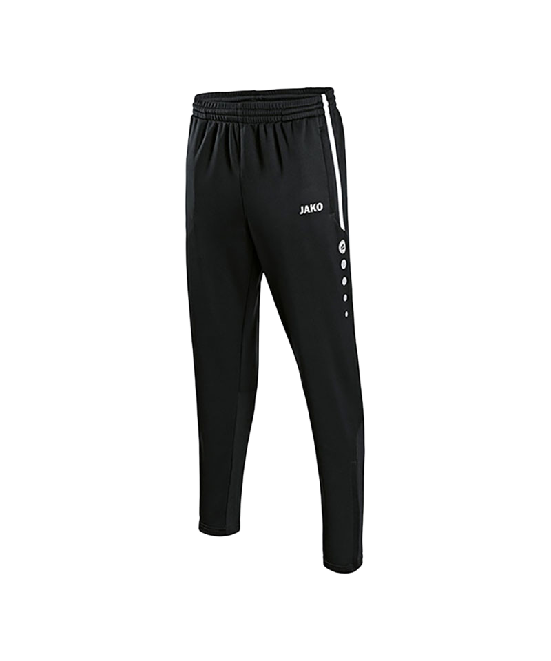 JAKO Active Trainingshose Schwarz Weiss F08 - schwarz