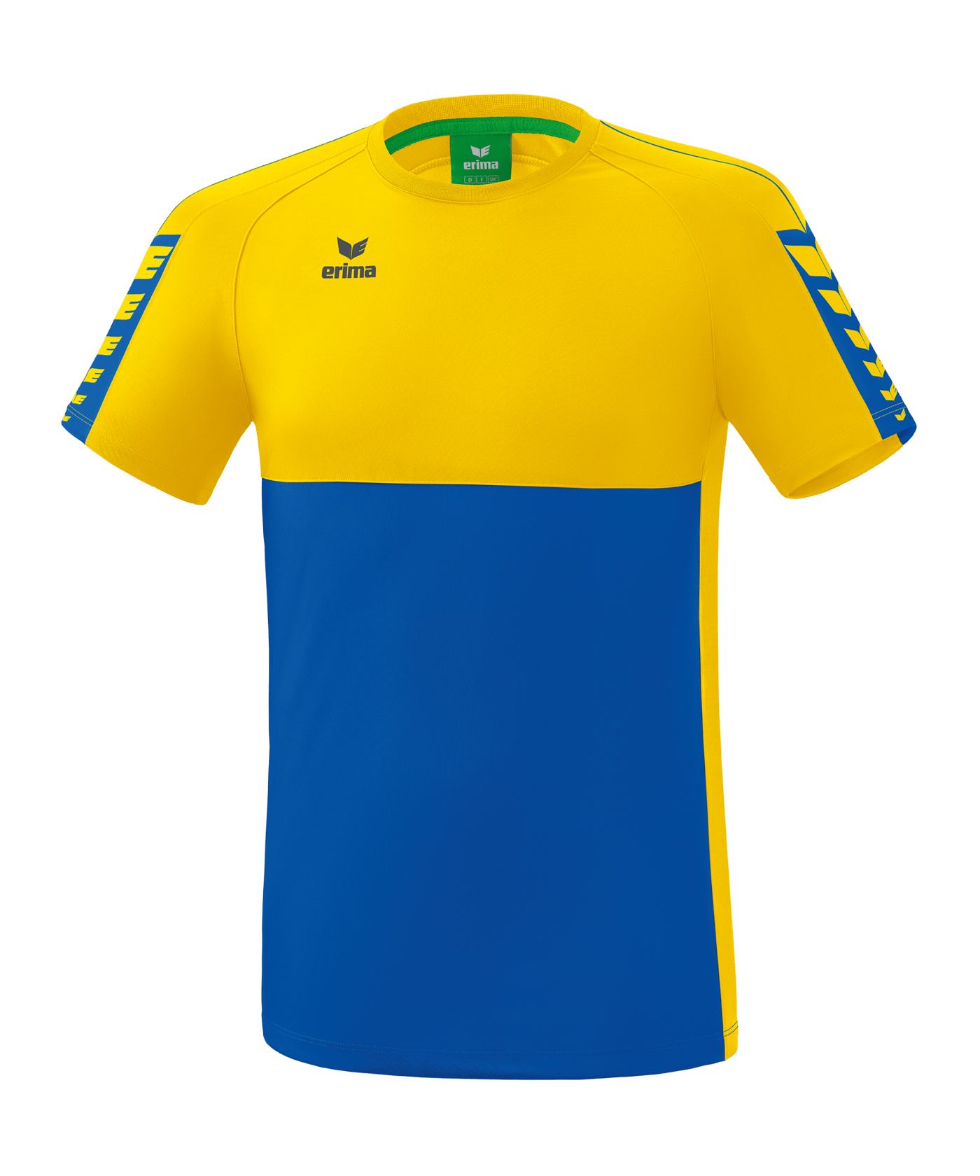 Erima Six Wings T-Shirt Kids Blau Gelb - blau