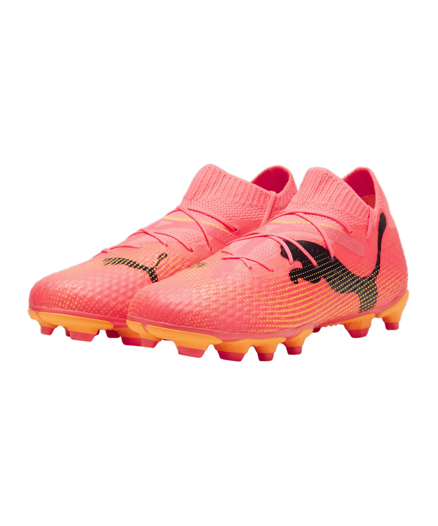 PUMA FUTURE 7 Pro FG/AG Jr Kids The Forever Faster Rosa Schwarz F03 - rosa
