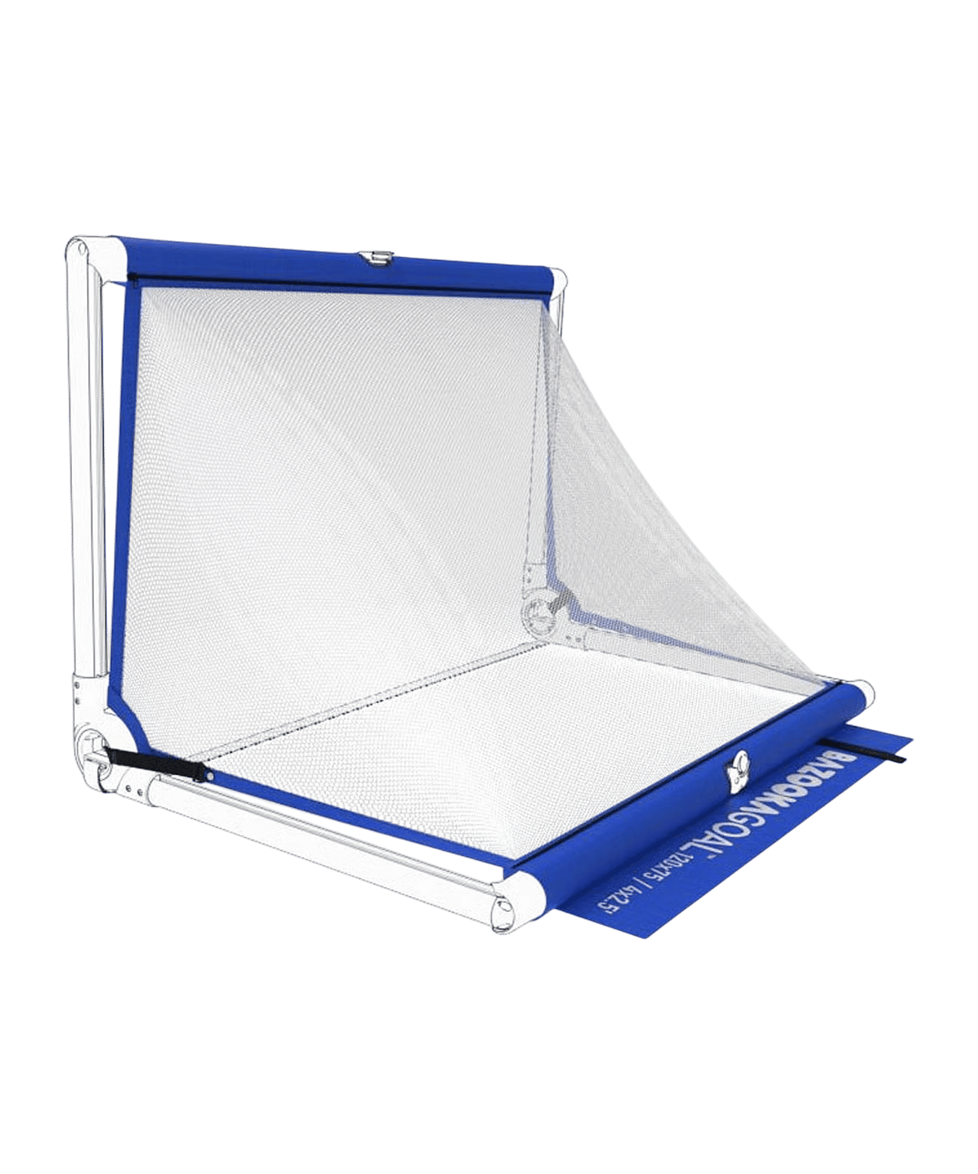 BAZOOKAGOAL SPARE-NET | 150x90cm | white blue | BGXL2D - blau