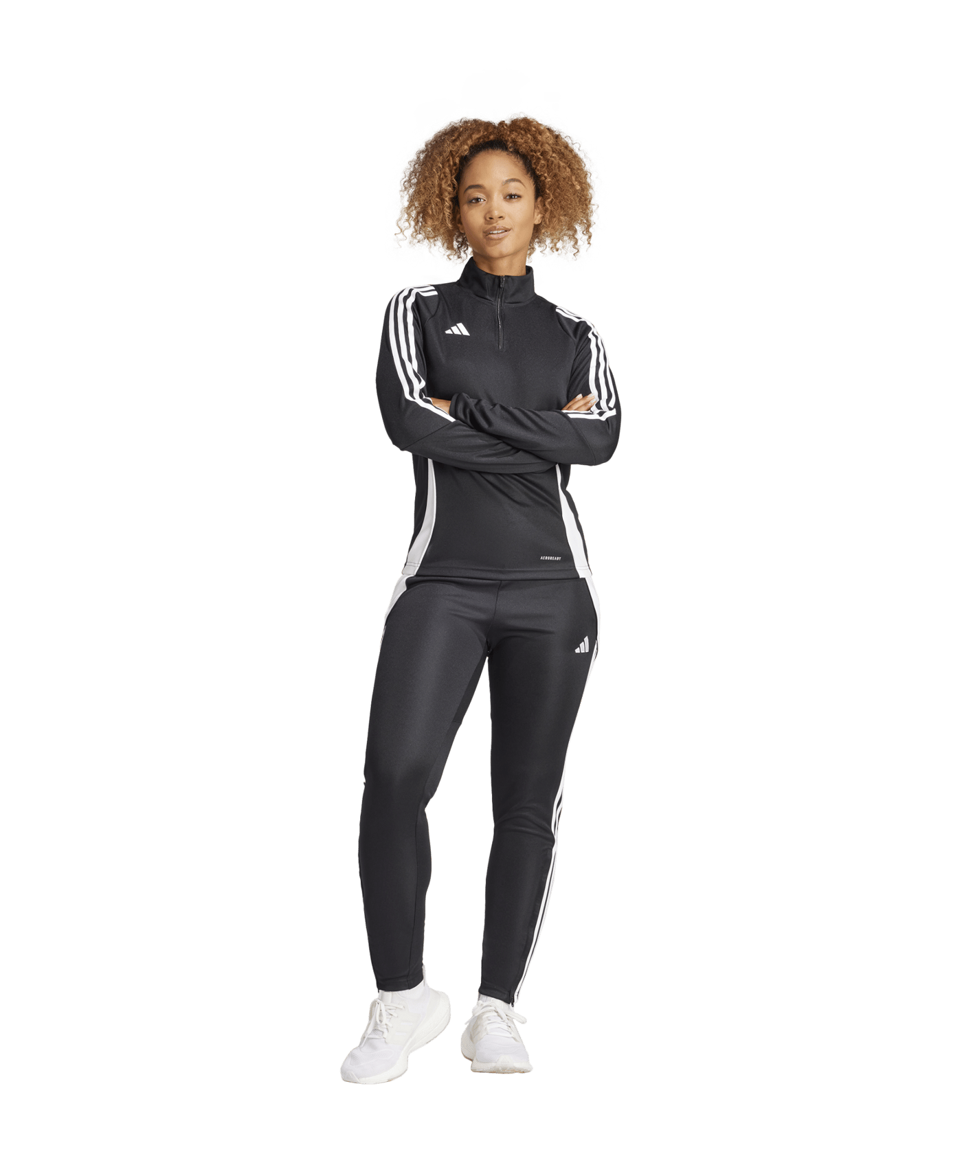 adidas Tiro 24 Trainingstop Damen Schwarz Weiss - schwarz
