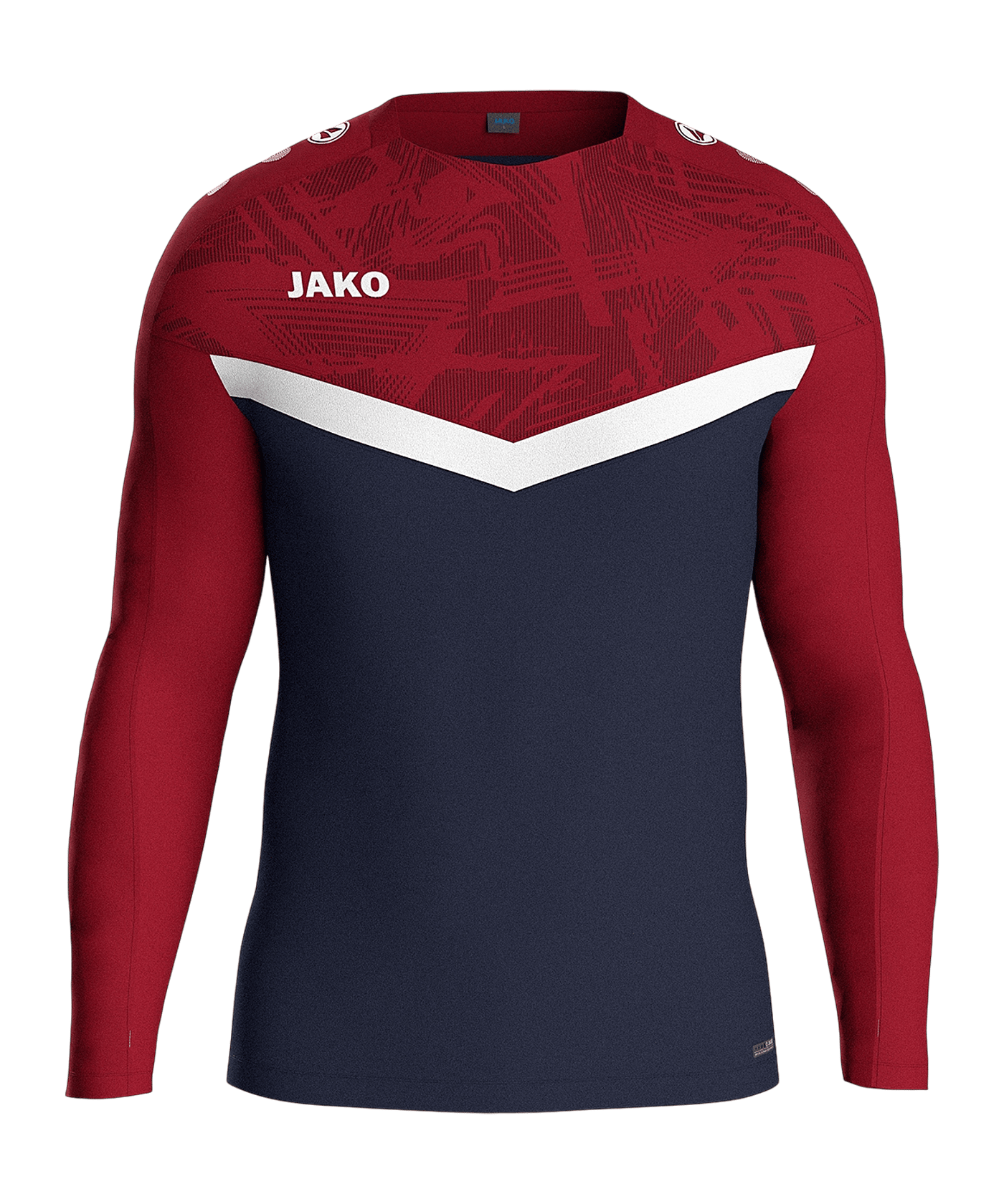 JAKO Iconic Sweatshirt Blau Rot F901 - blau