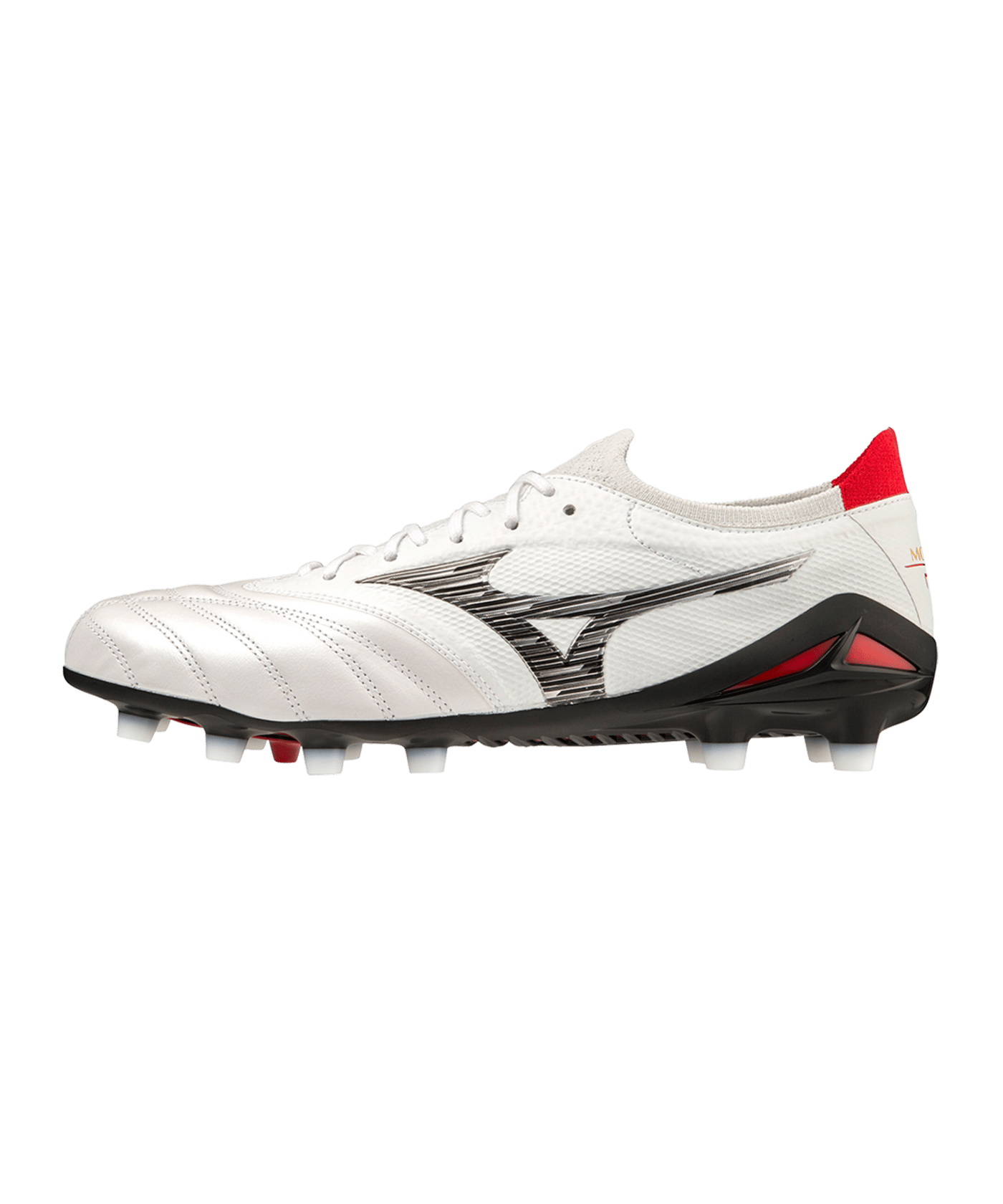 Mizuno Morelia Neo IV Made in Japan FG Special Edition Weiss Schwarz Rot F09 - weiss