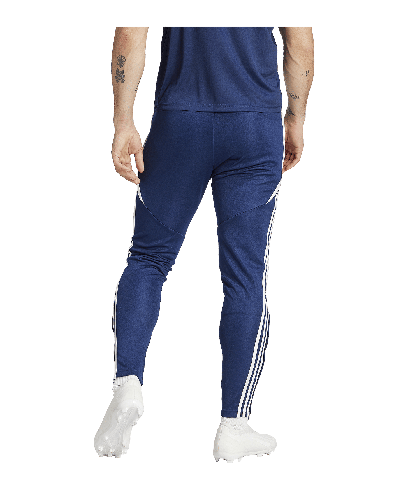 adidas Tiro 24 Slim Trainingshose Blau Weiss - blau