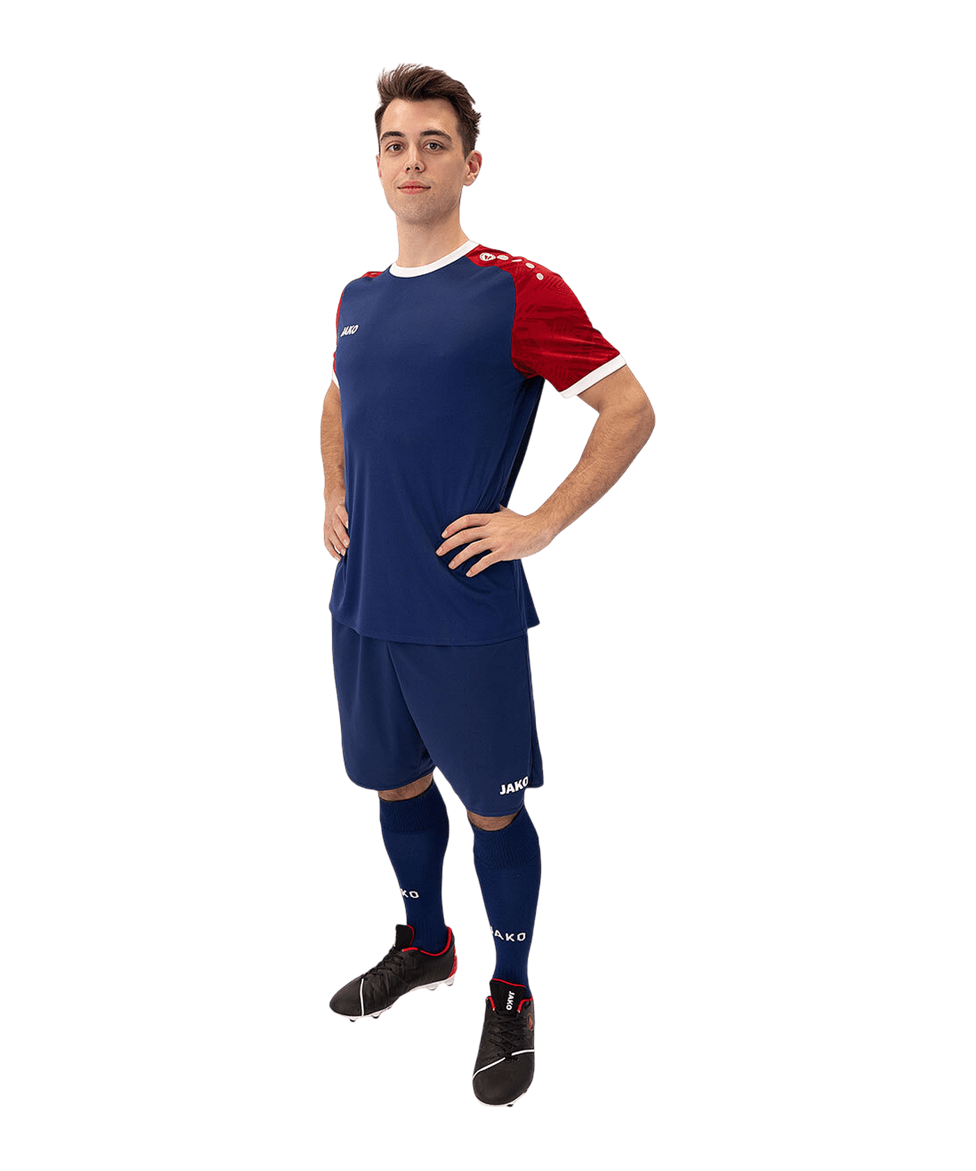 JAKO Iconic Trikot Blau Rot F938 | - blau
