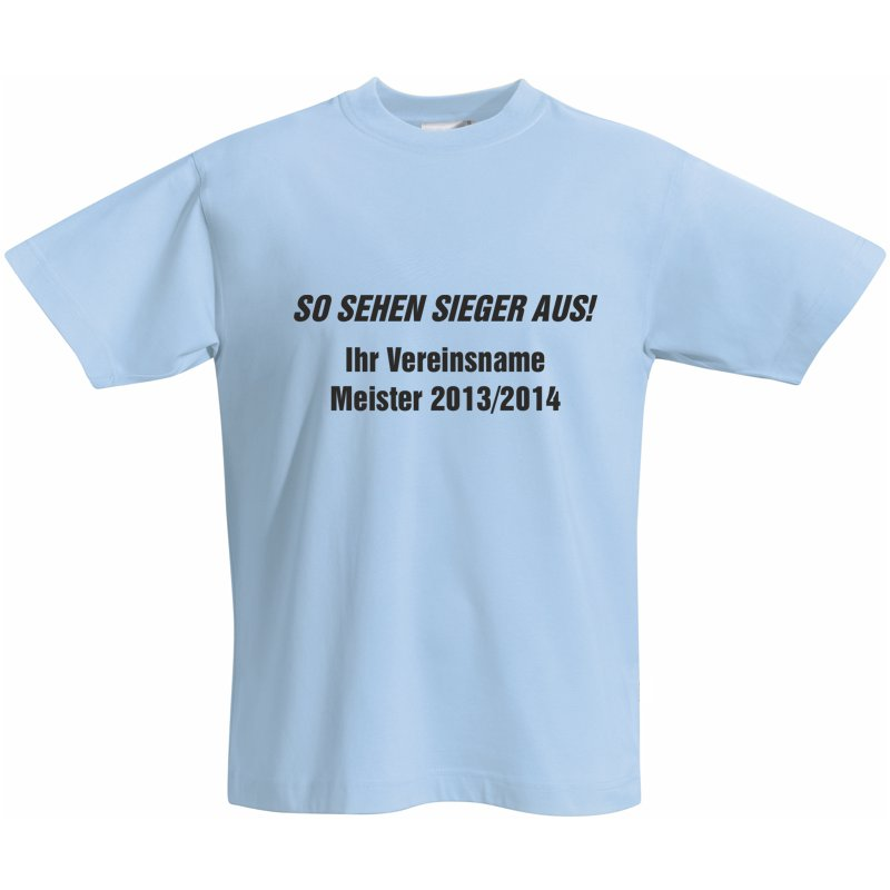 Meister T-Shirt | hellblau - blau
