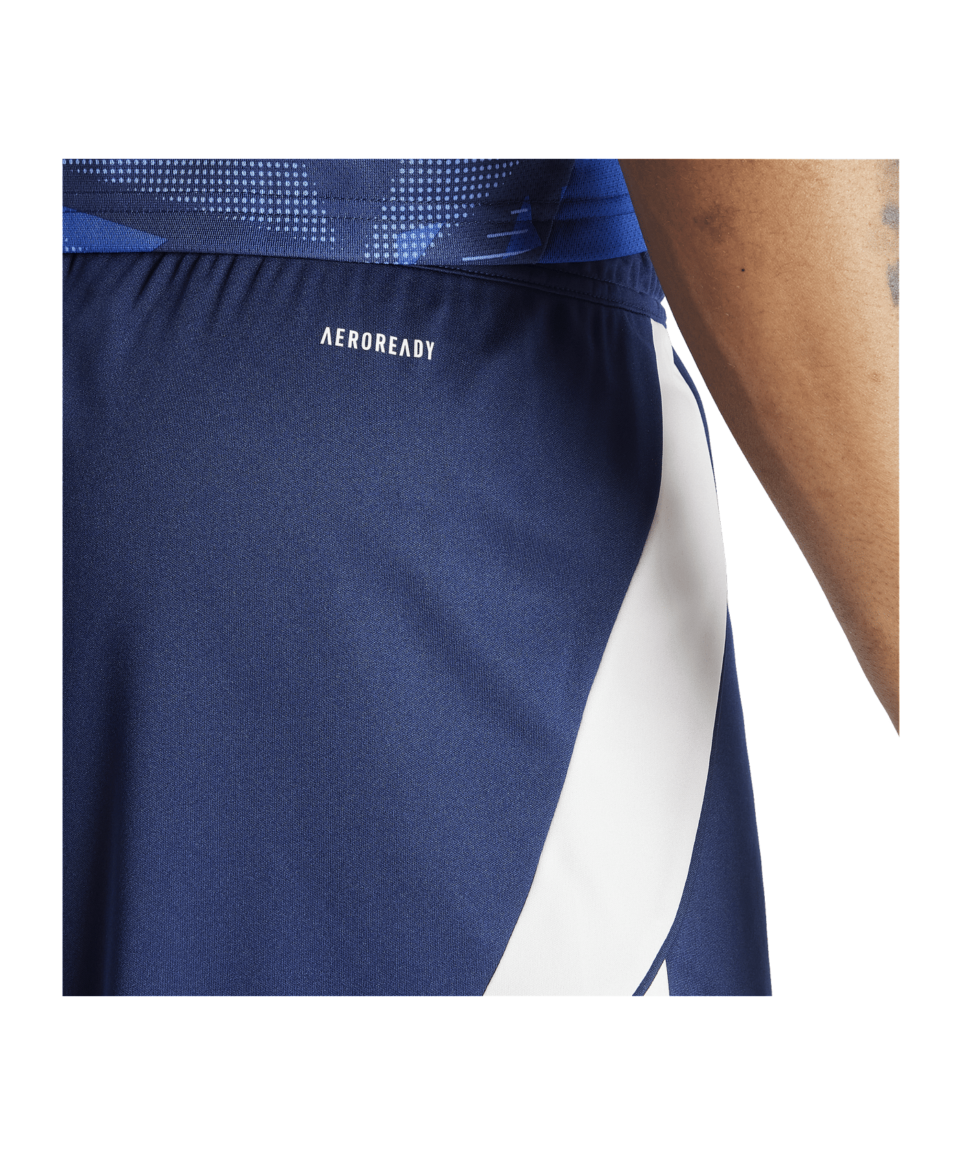 adidas Tiro 24 Short Blau Weiss - blau