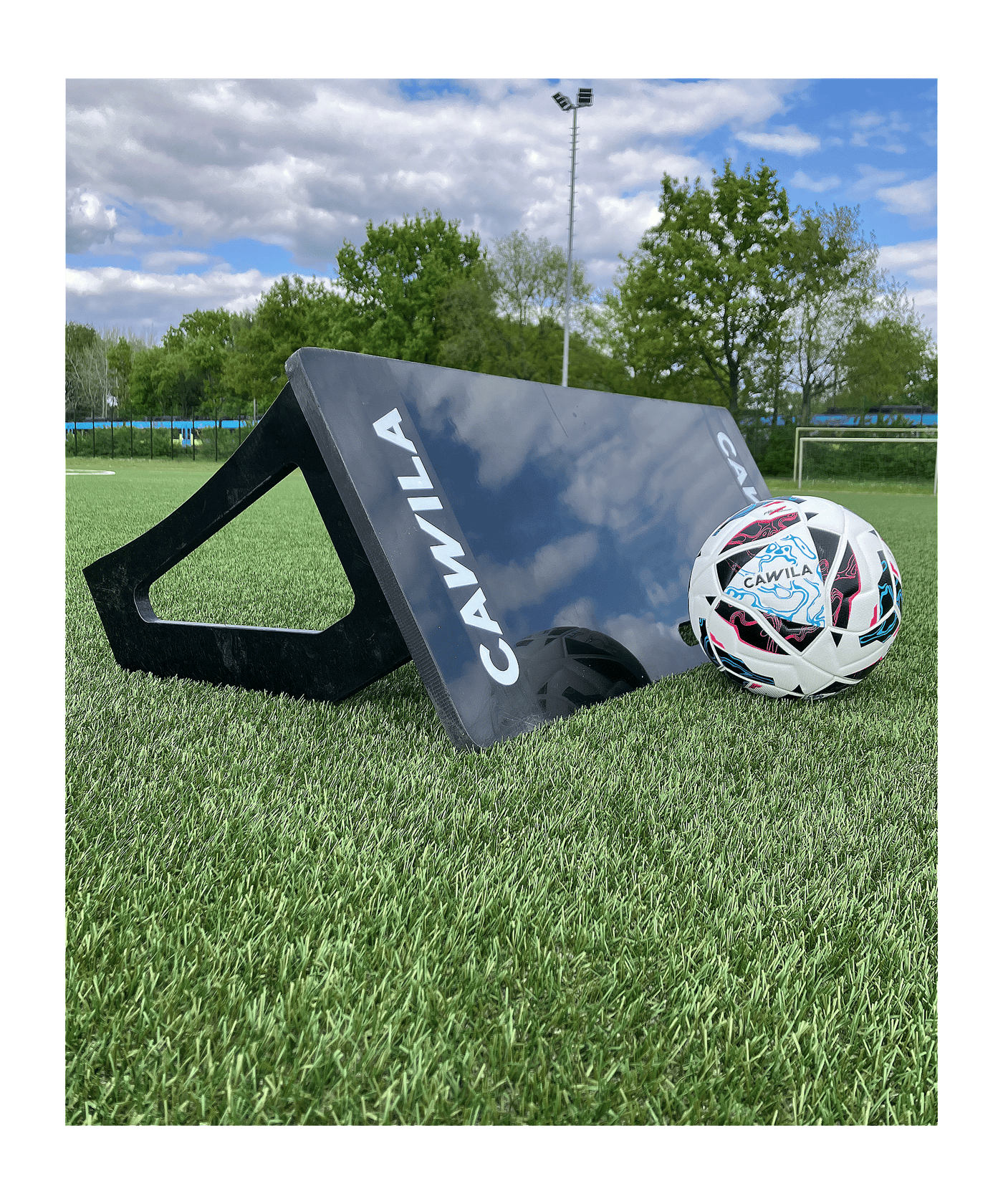 Cawila ACADEMY Prallwand 100x40cm Schwarz - schwarz